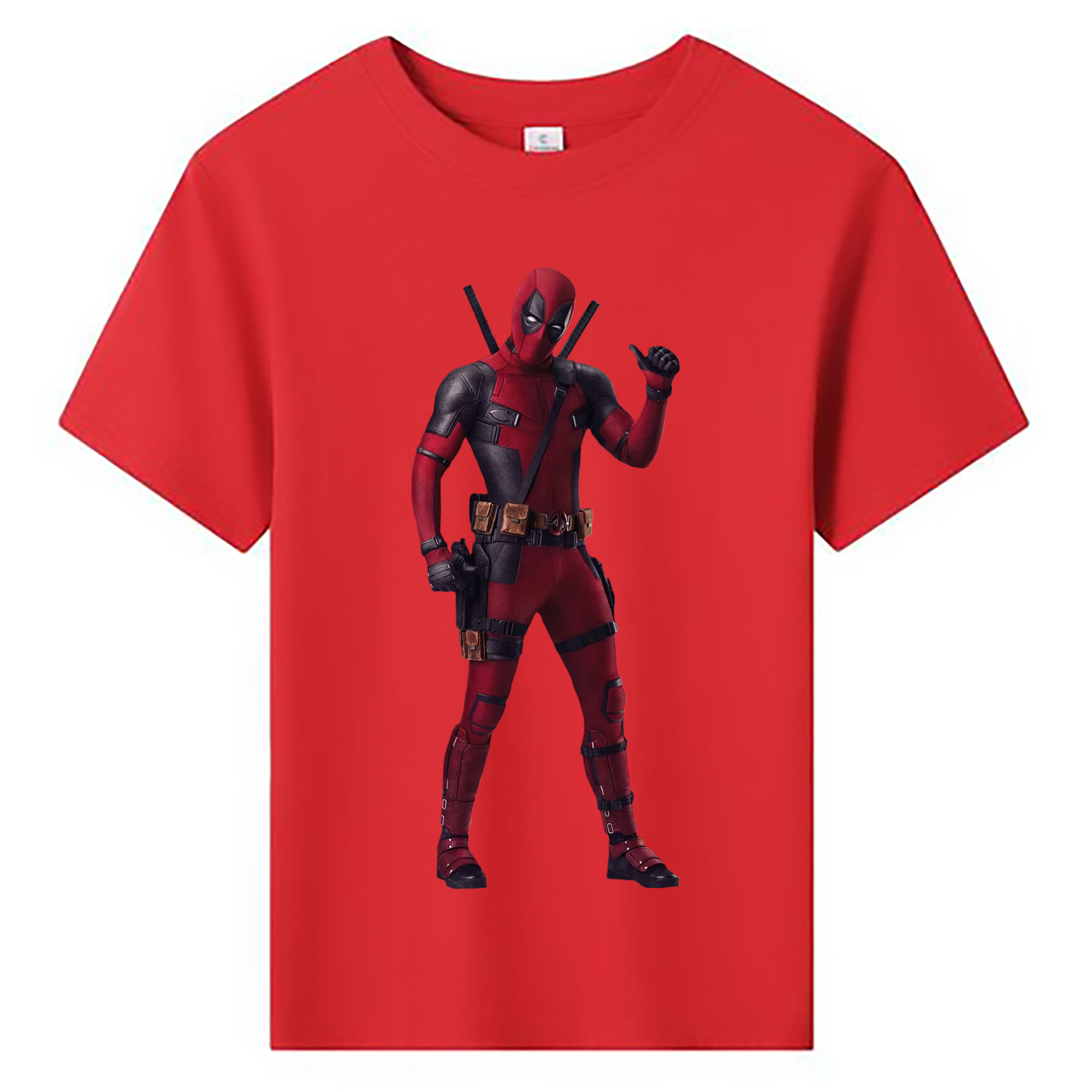 （画像用） Deadpool デッドプール 綿100％キッズTシャツ（フロントプリント）