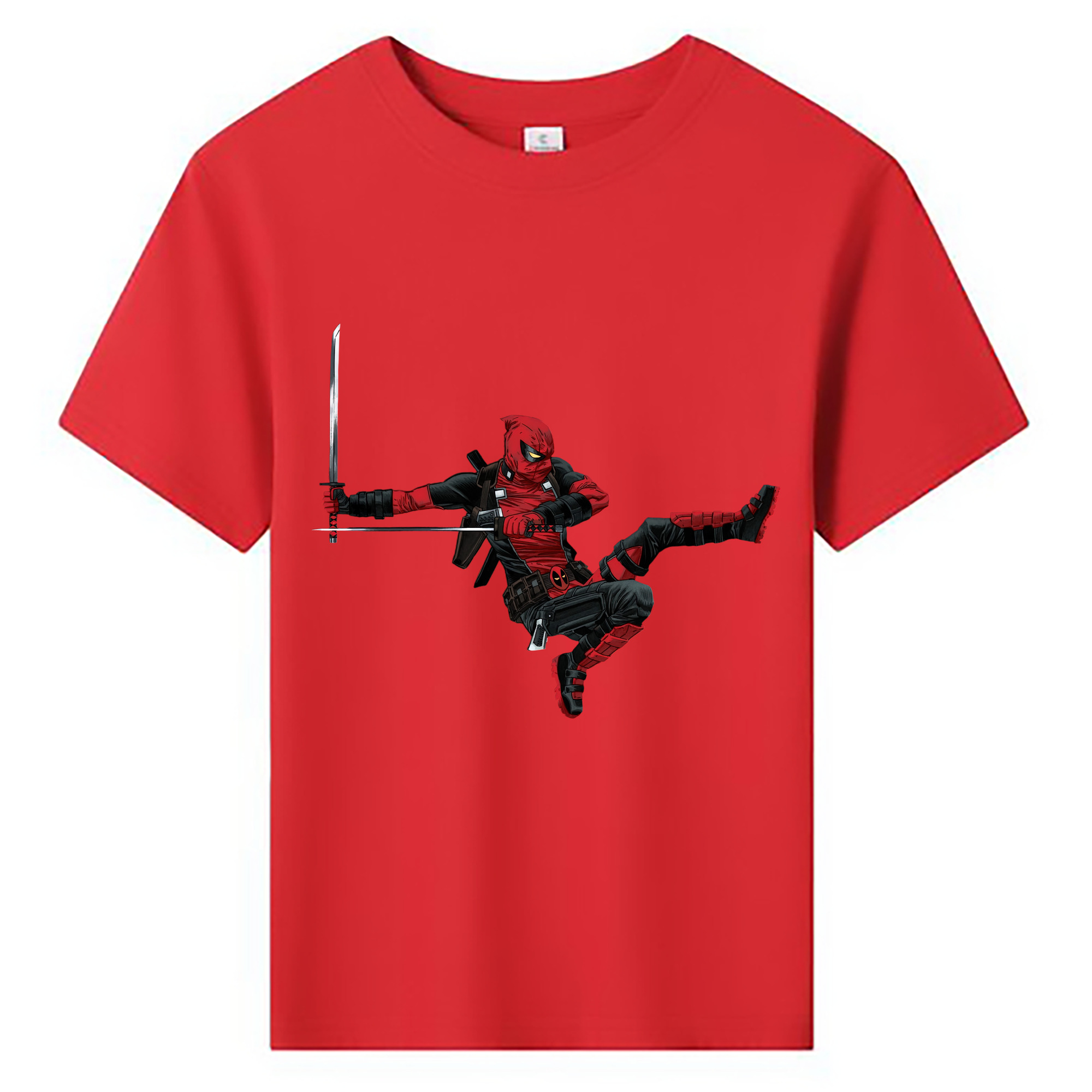 （画像用） Deadpool デッドプール 綿100％キッズTシャツ（フロントプリント）