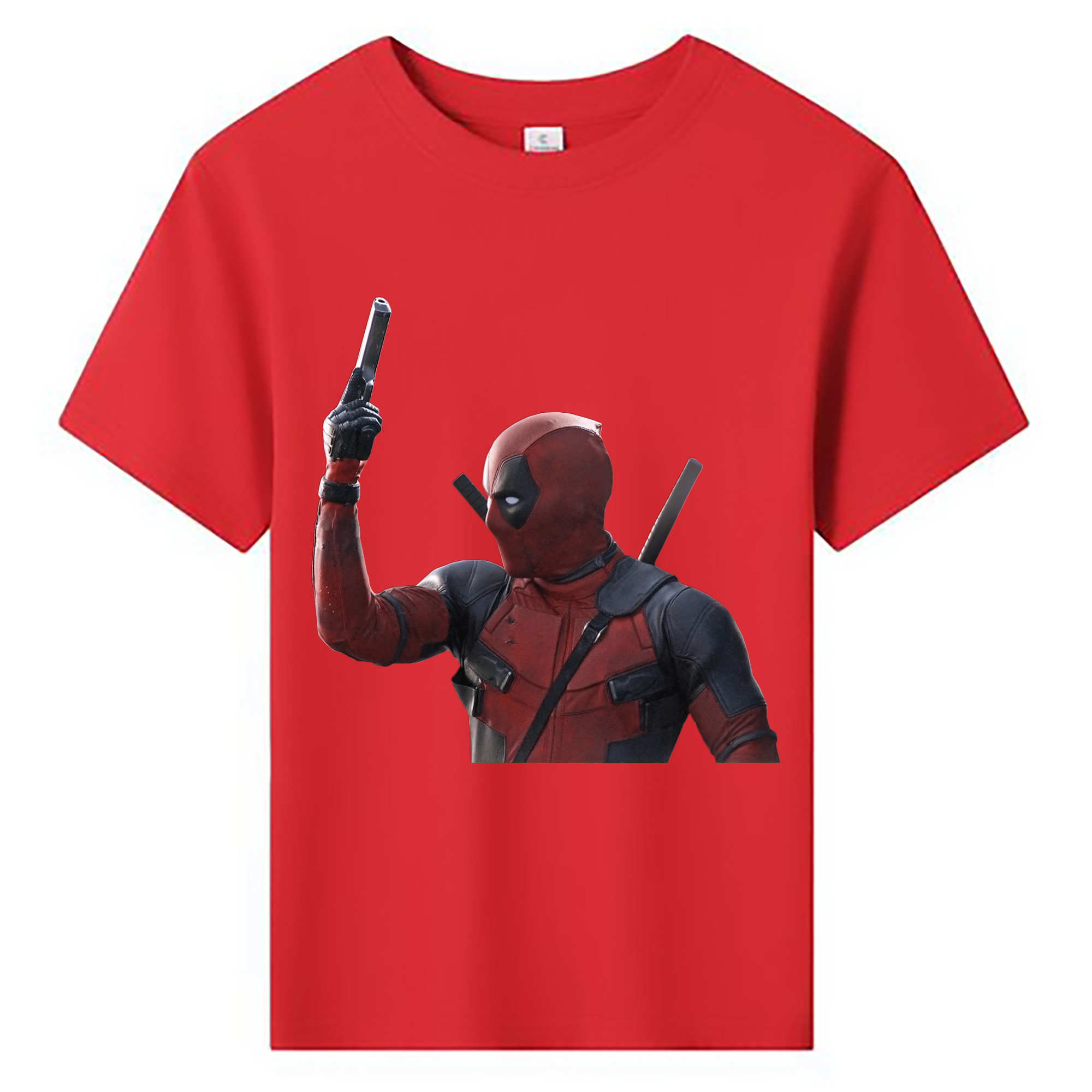 （画像用） Deadpool デッドプール 綿100％キッズTシャツ（フロントプリント）
