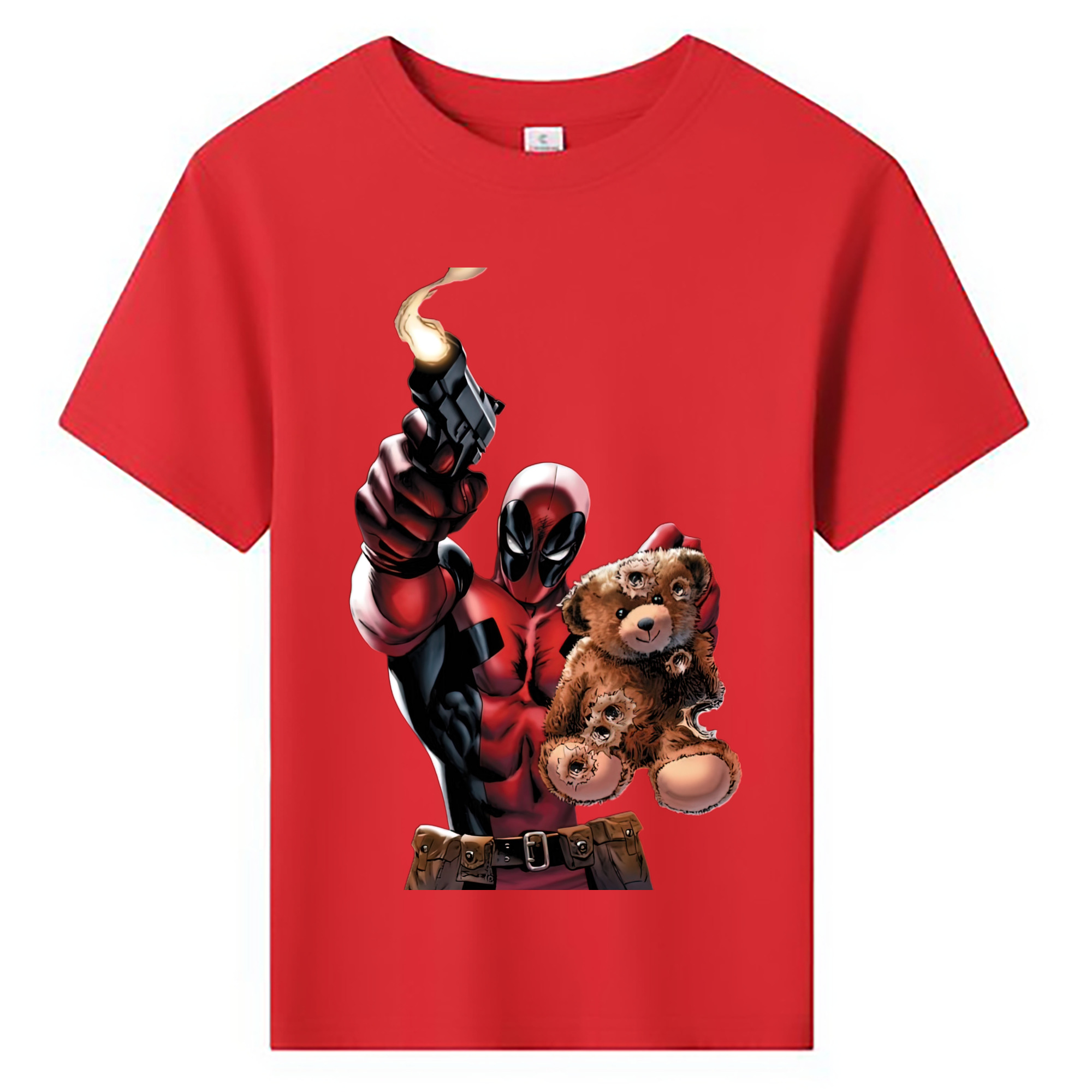 （画像用） Deadpool デッドプール 綿100％キッズTシャツ（フロントプリント）