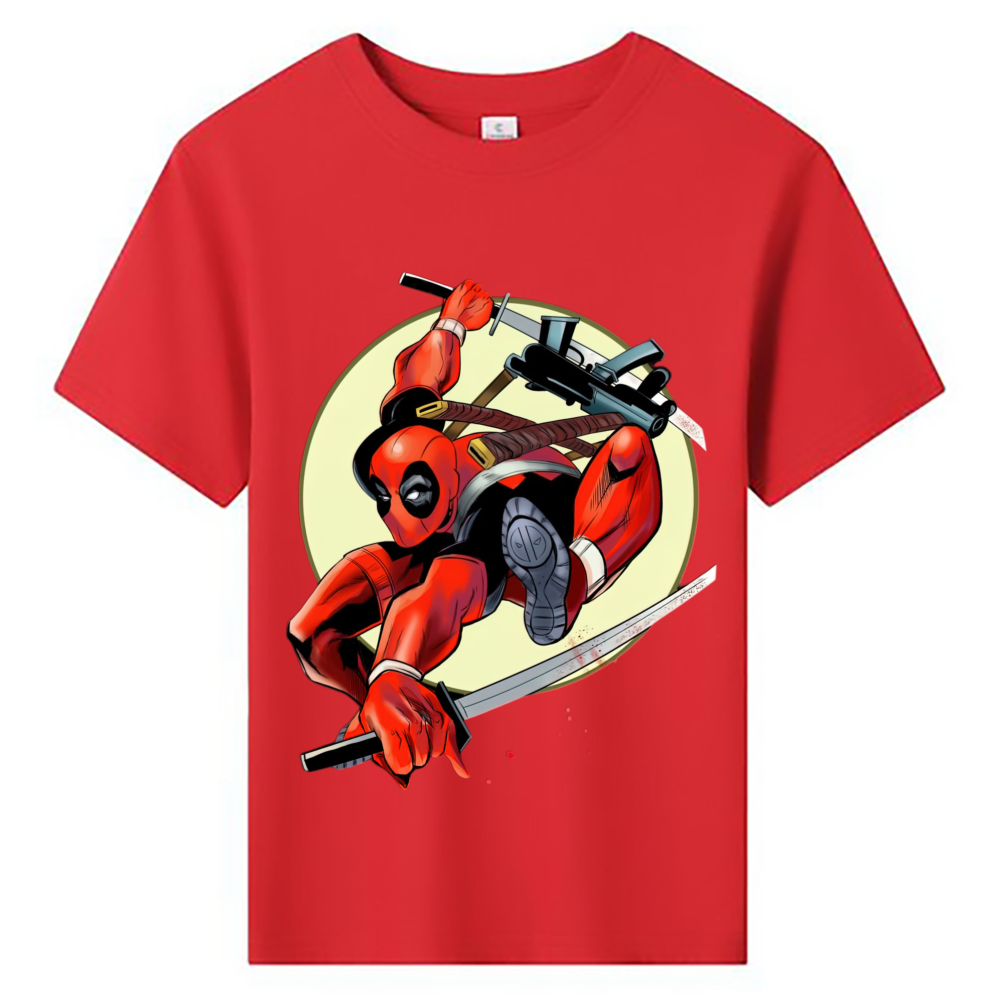 （画像用） Deadpool デッドプール 綿100％キッズTシャツ（フロントプリント）