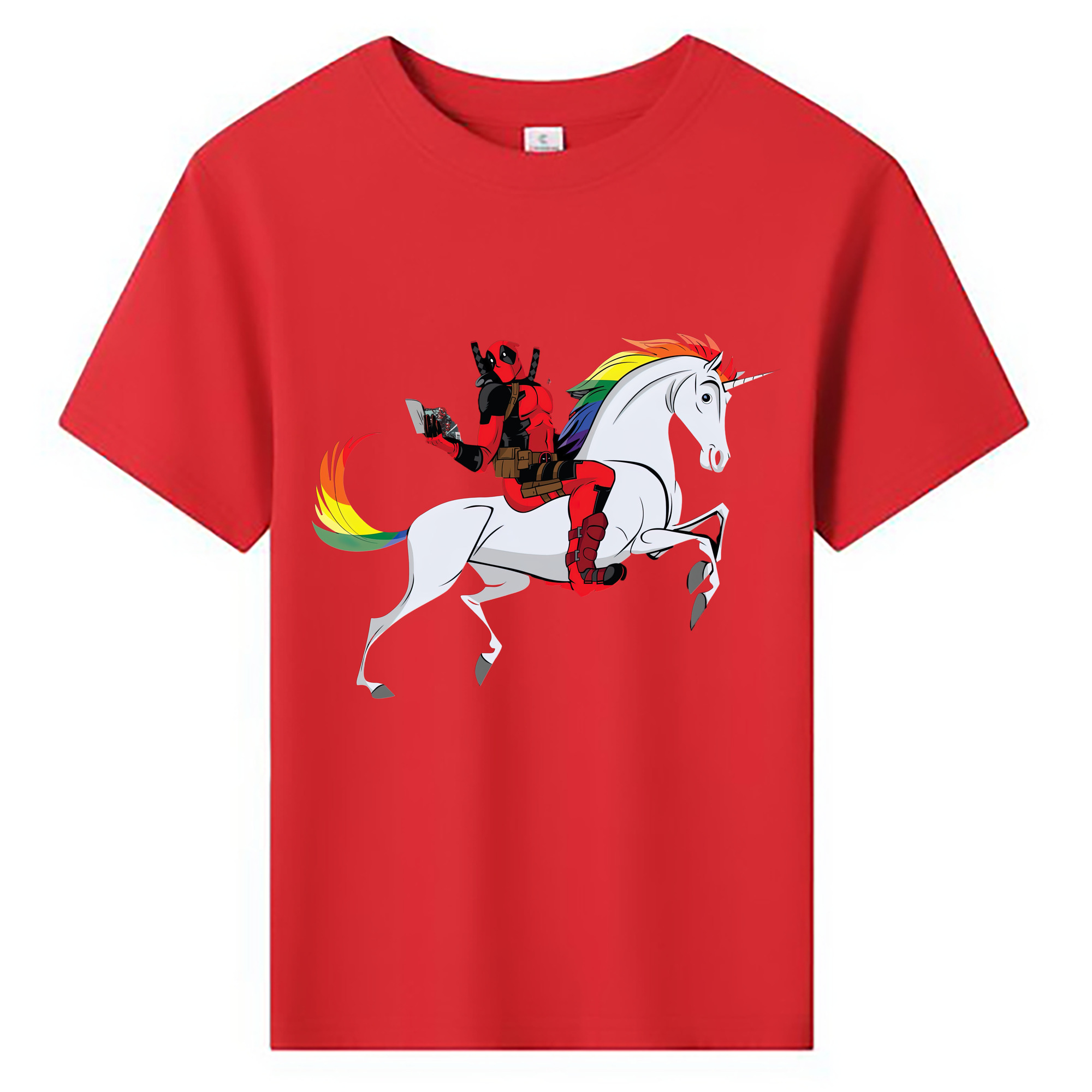 （画像用） Deadpool デッドプール 綿100％キッズTシャツ（フロントプリント）