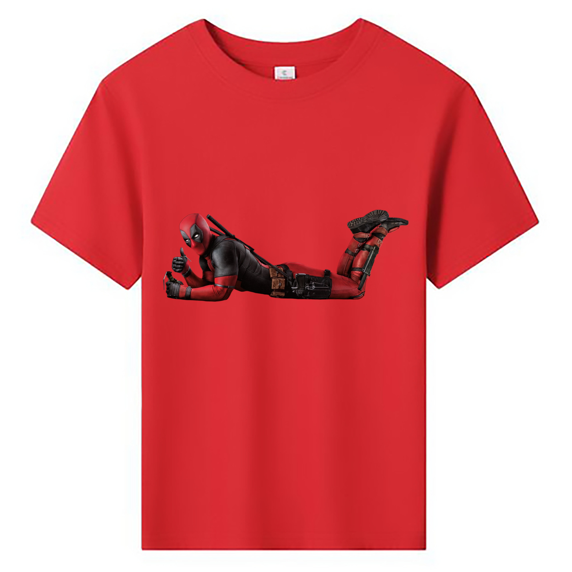 （画像用） Deadpool デッドプール 綿100％キッズTシャツ（フロントプリント）