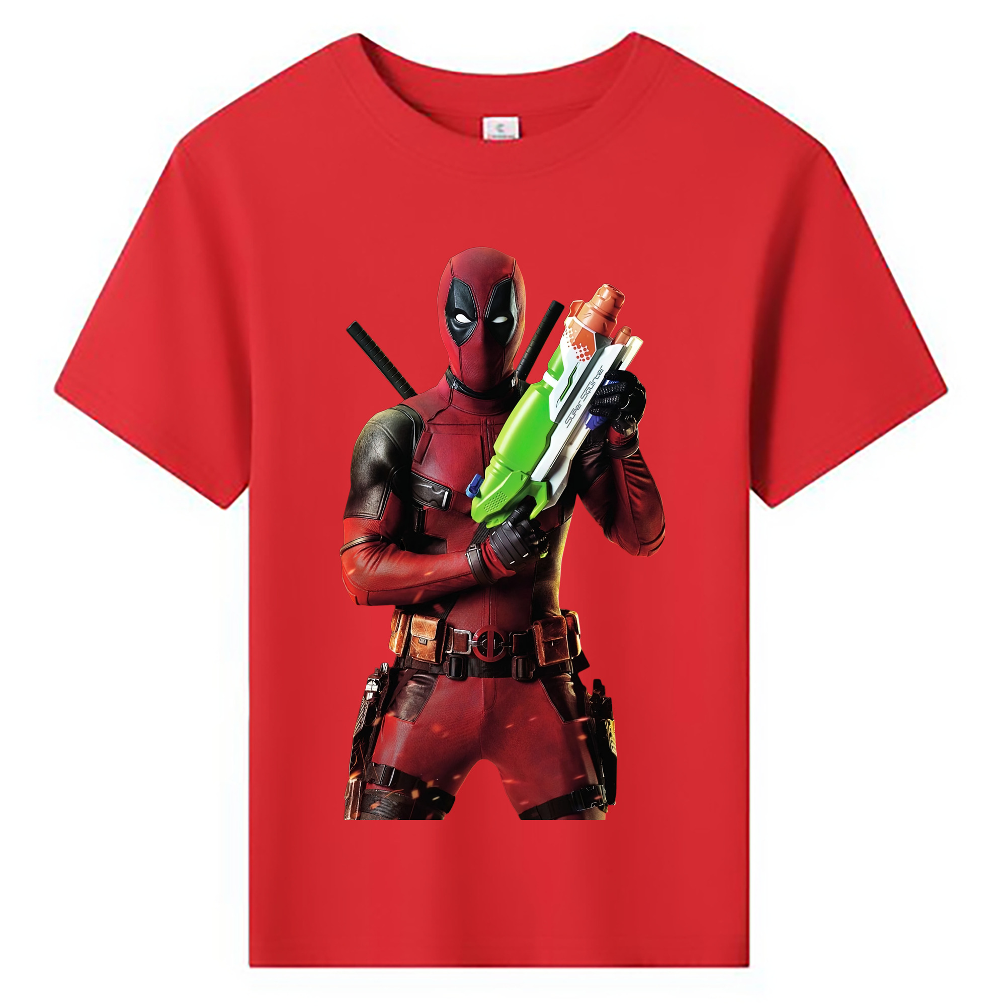 （画像用） Deadpool デッドプール 綿100％キッズTシャツ（フロントプリント）