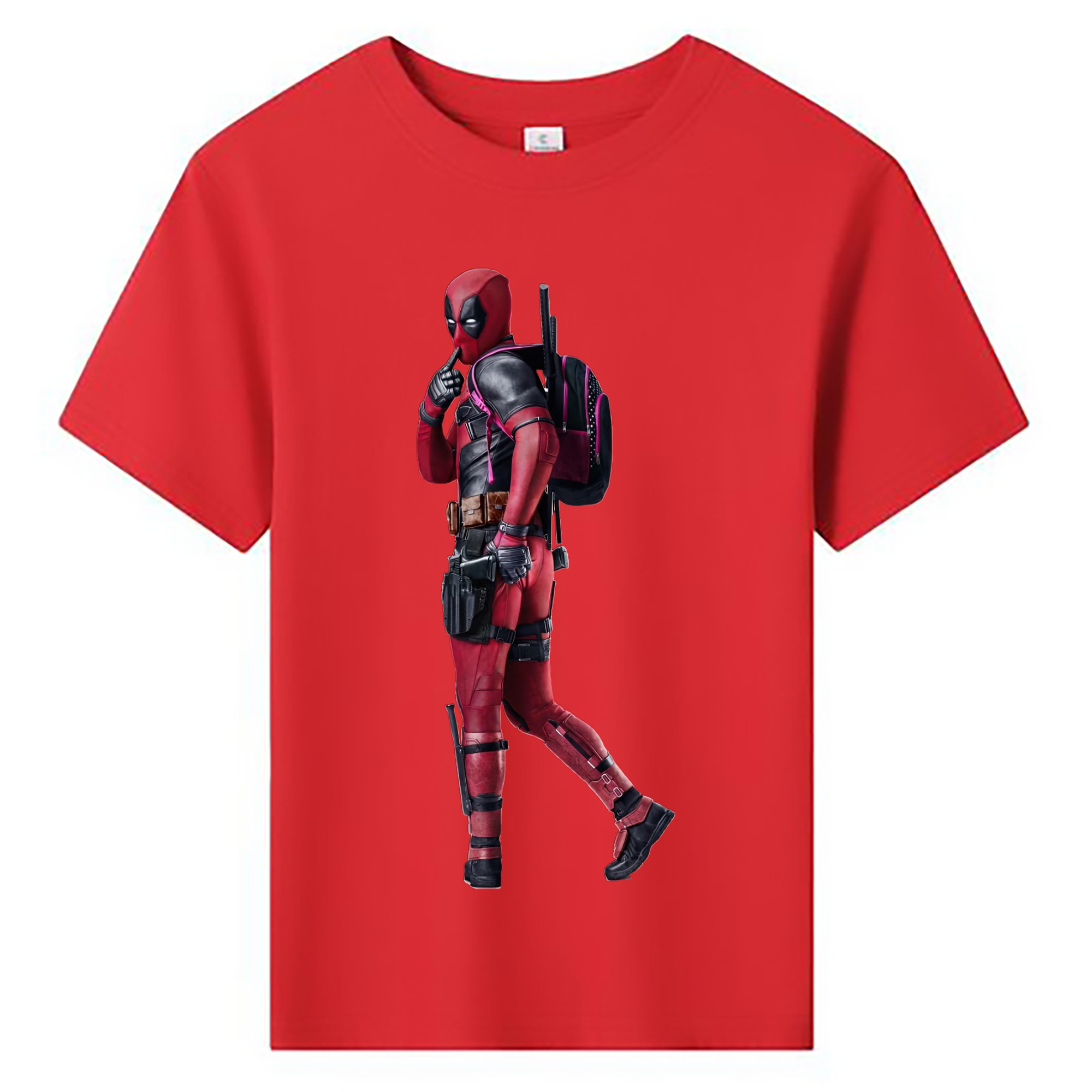 （画像用） Deadpool デッドプール 綿100％キッズTシャツ（フロントプリント）