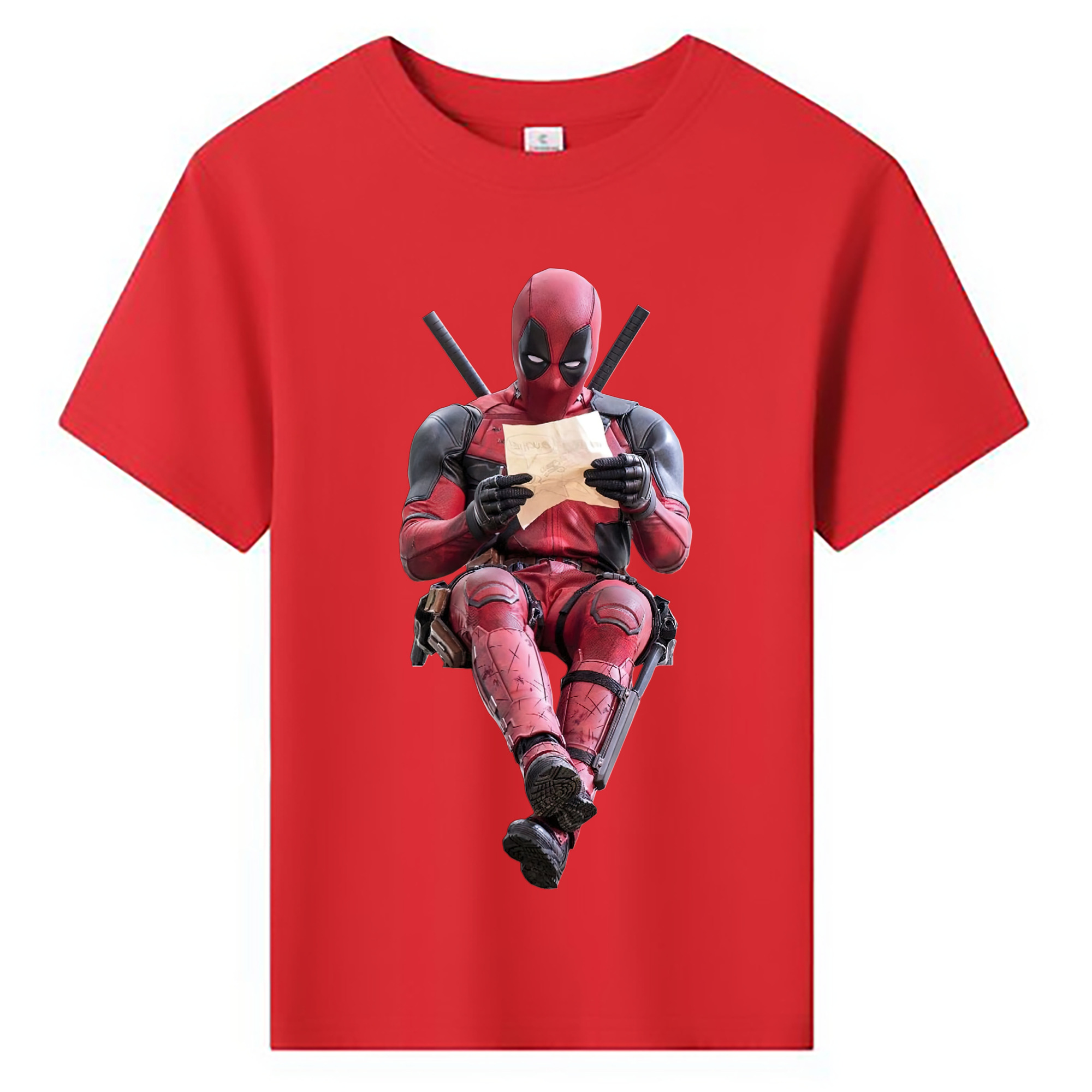 （画像用） Deadpool デッドプール 綿100％キッズTシャツ（フロントプリント）