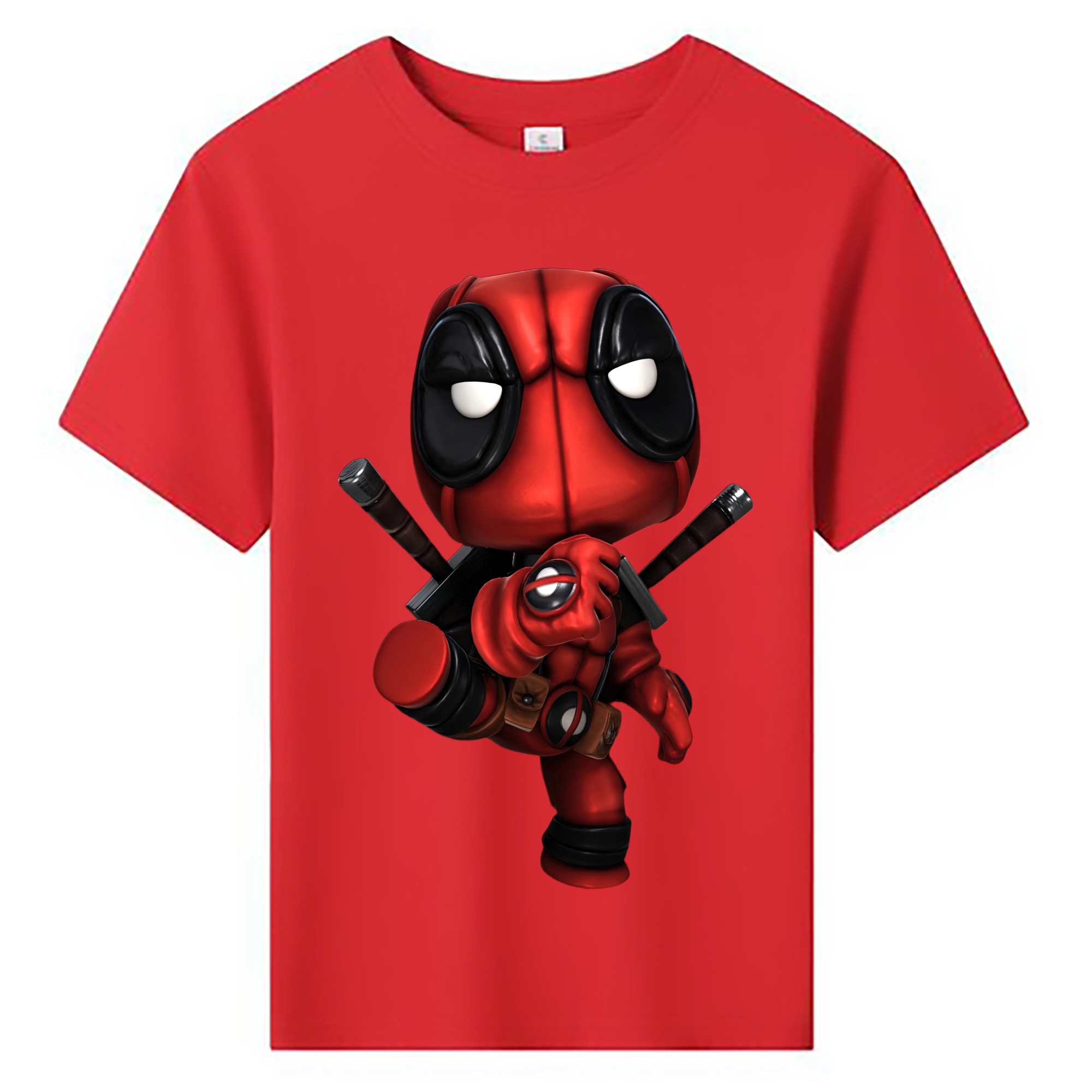 （画像用） Deadpool デッドプール 綿100％キッズTシャツ（フロントプリント）