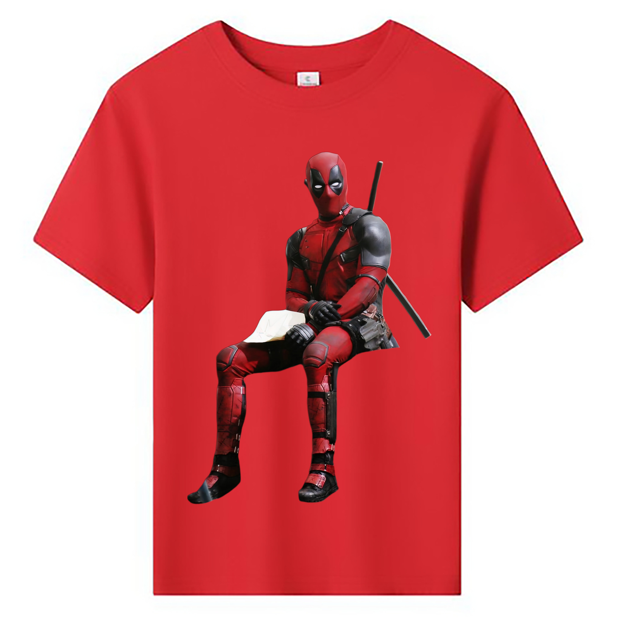 （画像用） Deadpool デッドプール 綿100％キッズTシャツ（フロントプリント）