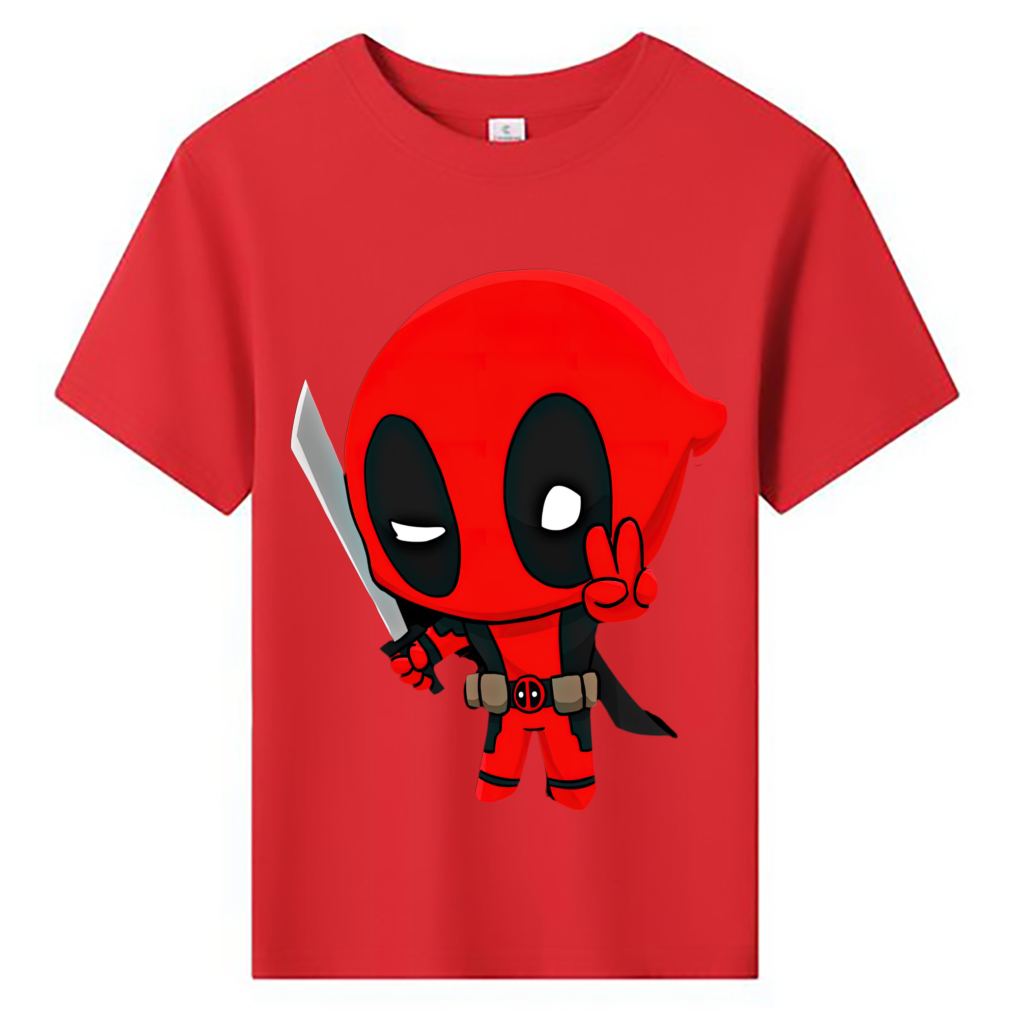 （画像用） Deadpool デッドプール 綿100％キッズTシャツ（フロントプリント）