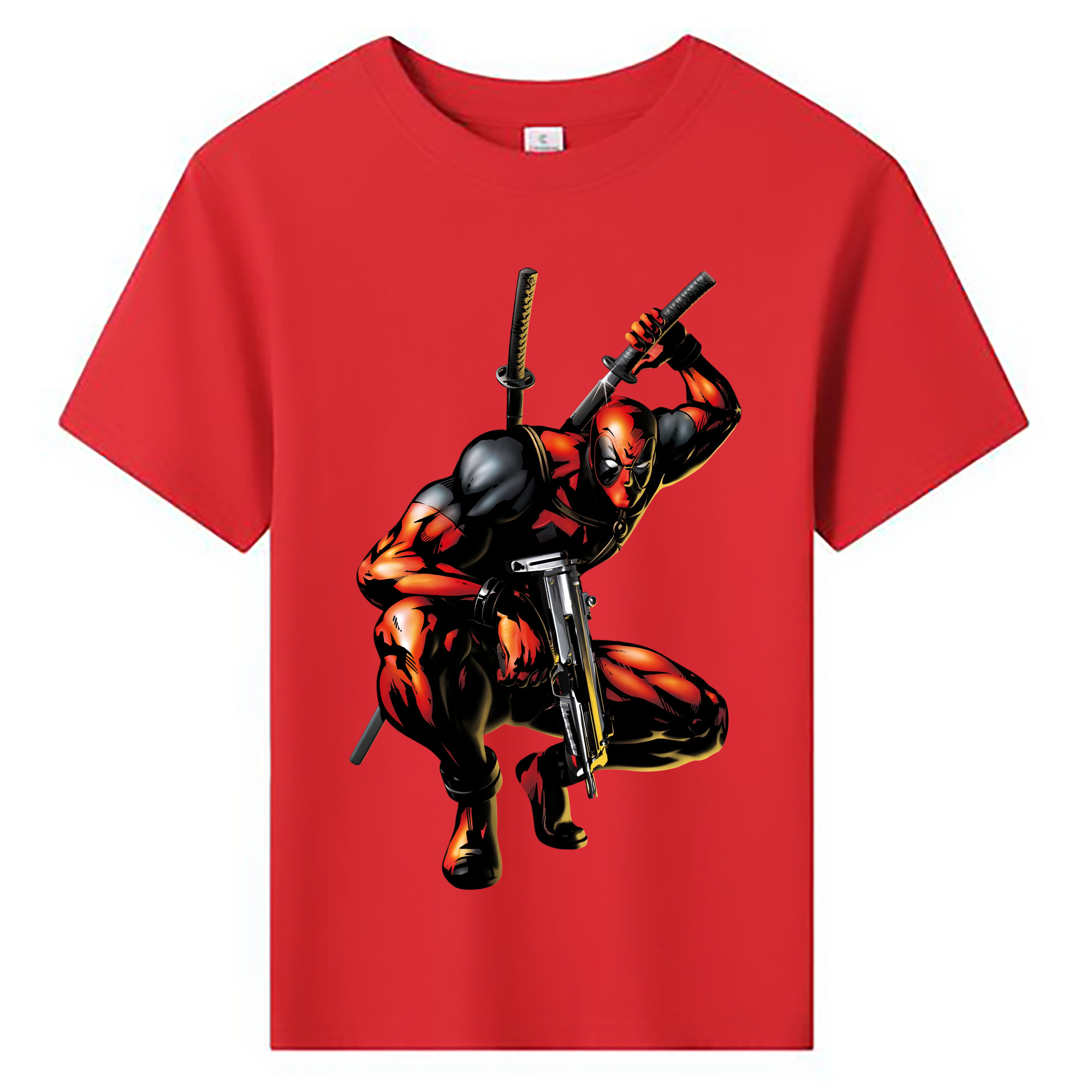 （画像用） Deadpool デッドプール 綿100％キッズTシャツ（フロントプリント）