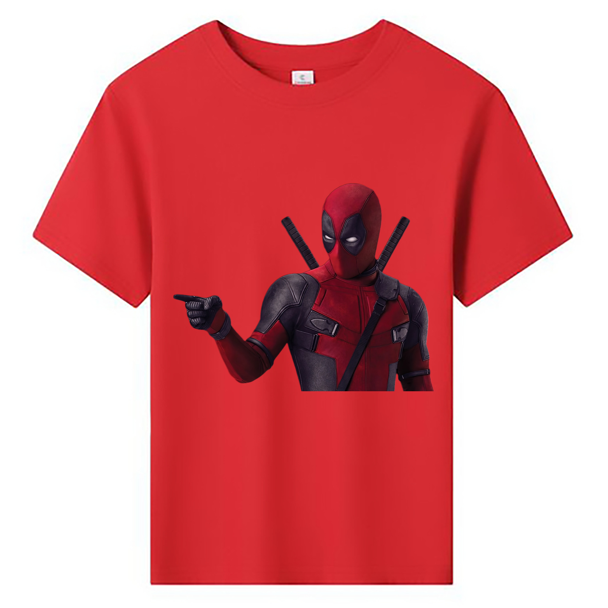 （画像用） Deadpool デッドプール 綿100％キッズTシャツ（フロントプリント）