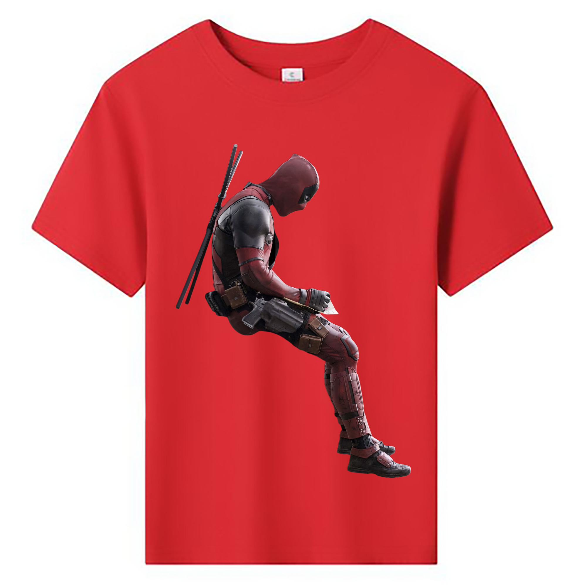 （画像用） Deadpool デッドプール 綿100％キッズTシャツ（フロントプリント）