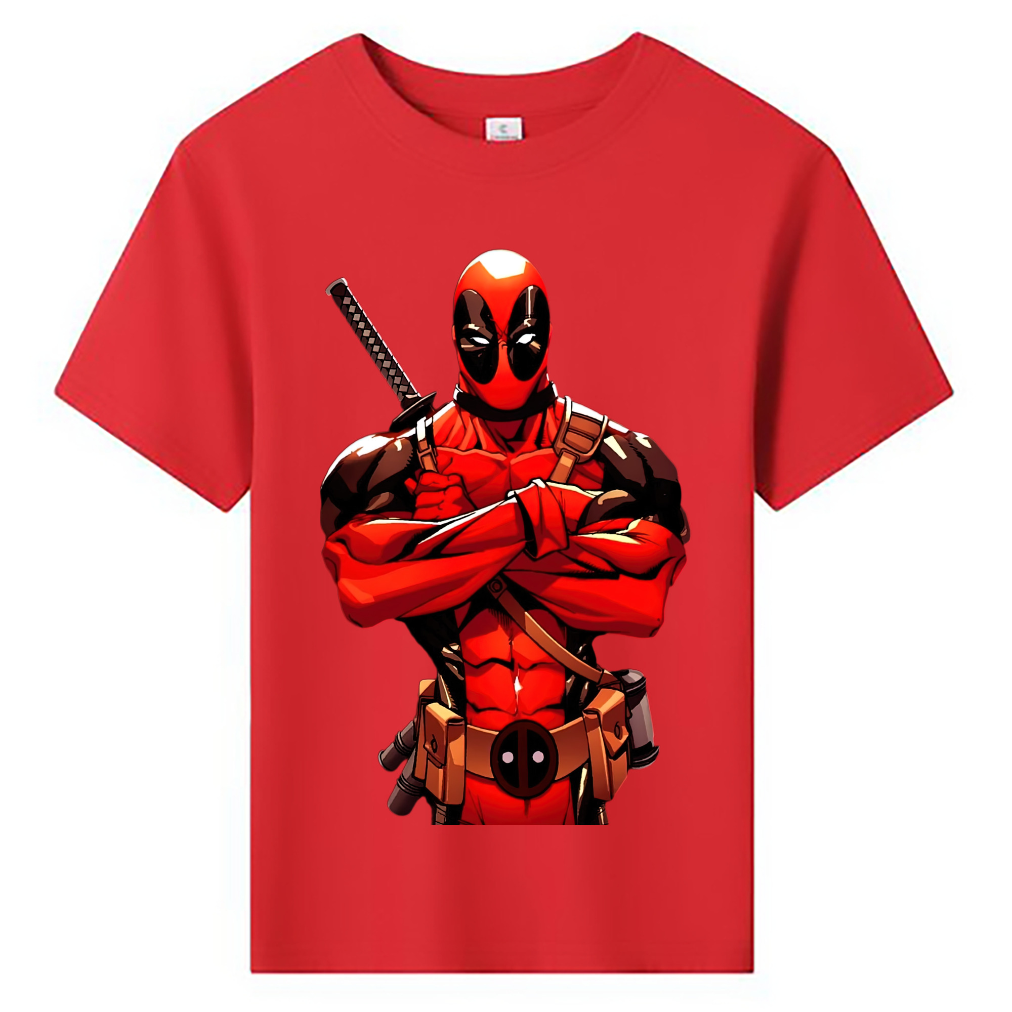 （画像用） Deadpool デッドプール 綿100％キッズTシャツ（フロントプリント）