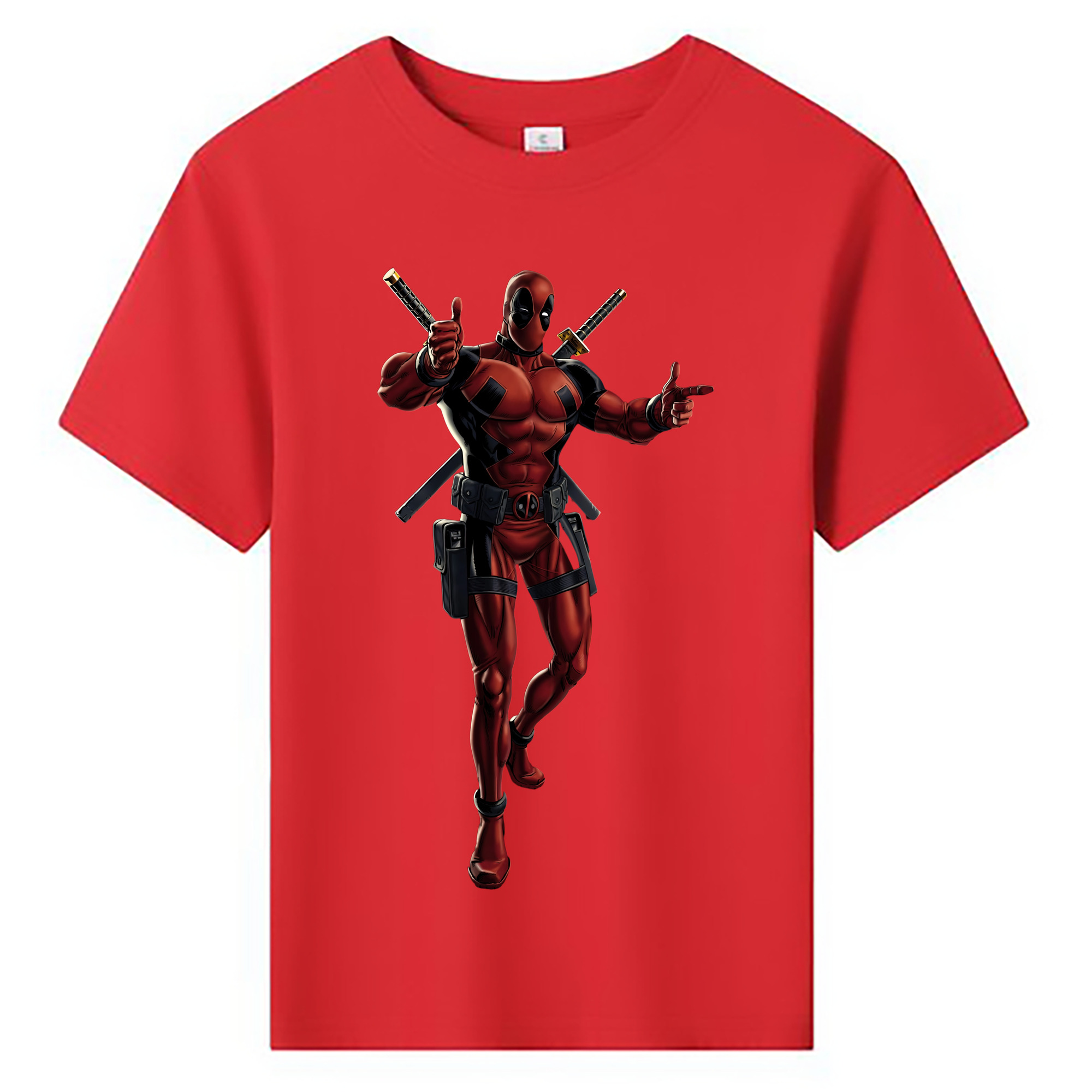 （画像用） Deadpool デッドプール 綿100％キッズTシャツ（フロントプリント）