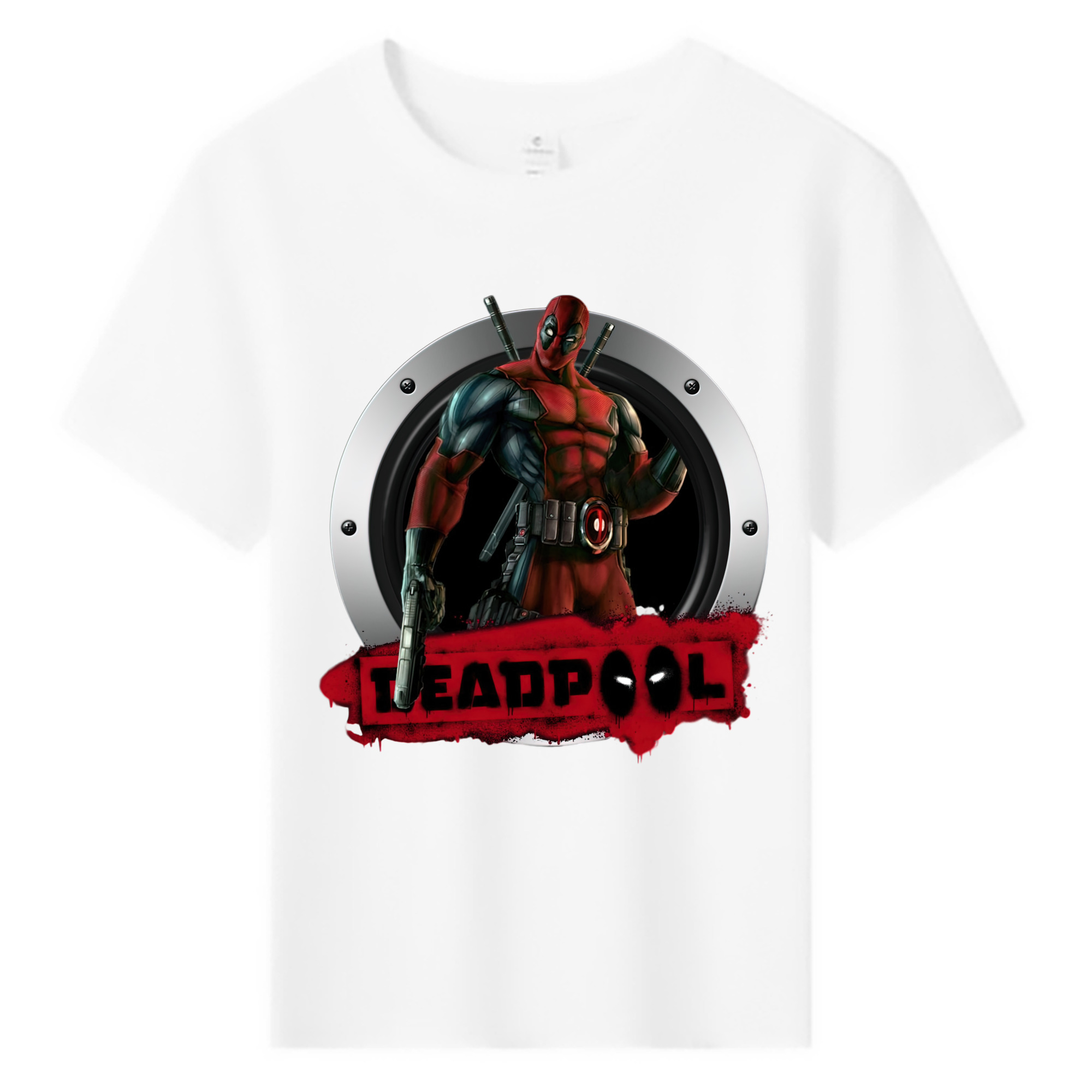 （画像用） Deadpool デッドプール 綿100％キッズTシャツ（フロントプリント）