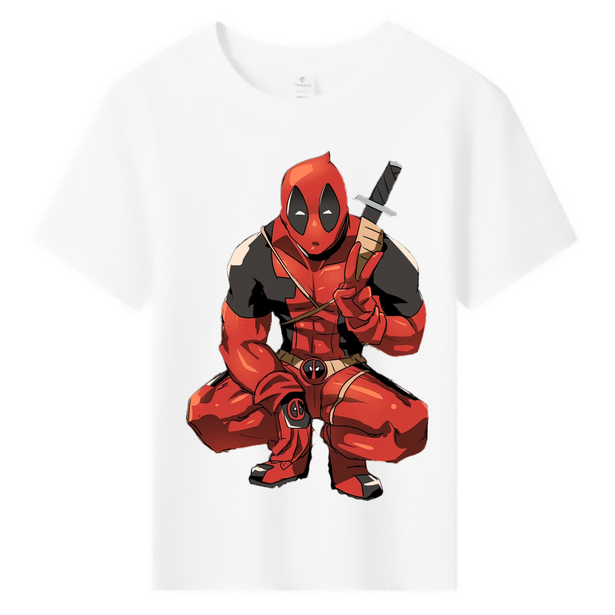 （画像用） Deadpool デッドプール 綿100％キッズTシャツ（フロントプリント）