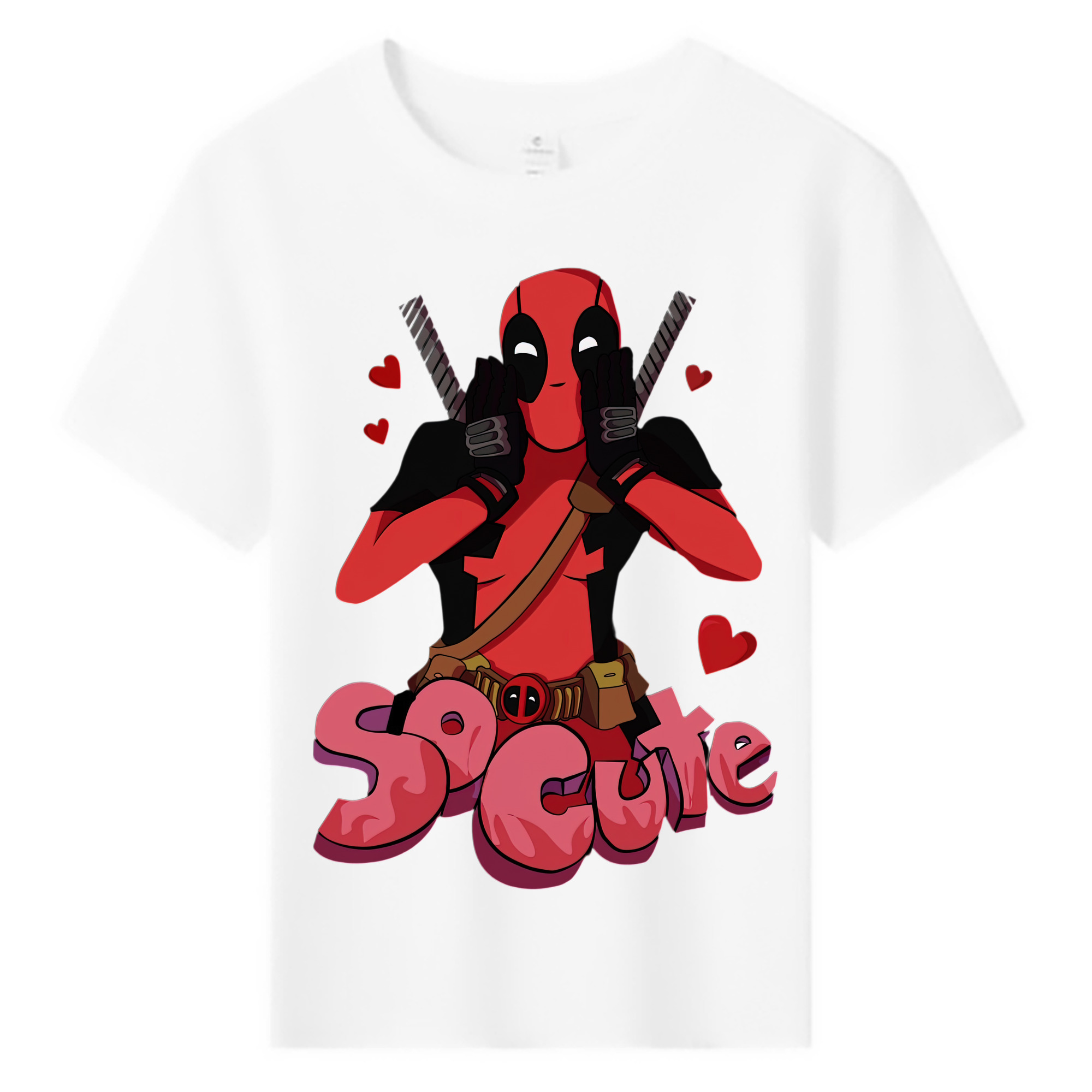 （画像用） Deadpool デッドプール 綿100％キッズTシャツ（フロントプリント）