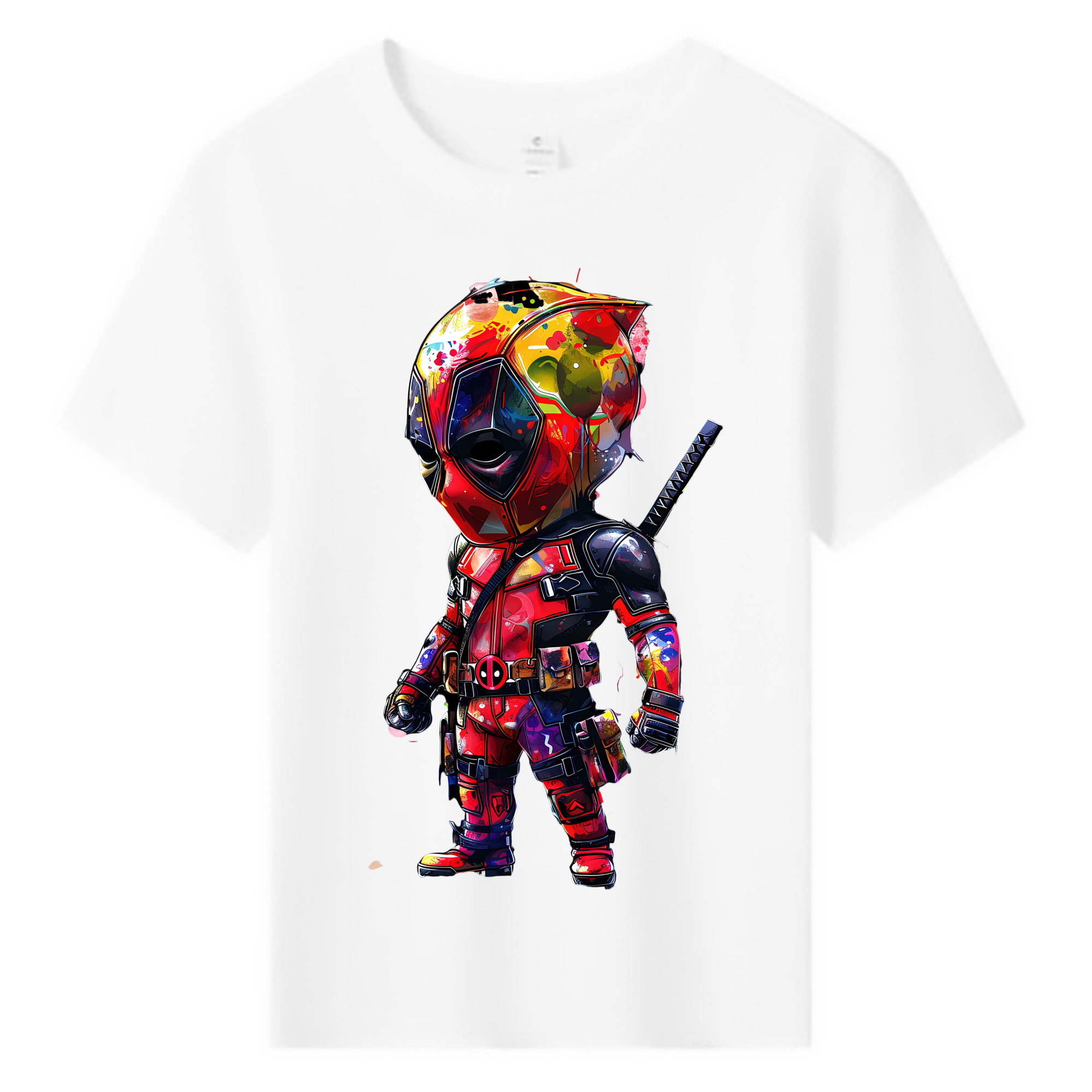 （画像用） Deadpool デッドプール 綿100％キッズTシャツ（フロントプリント）