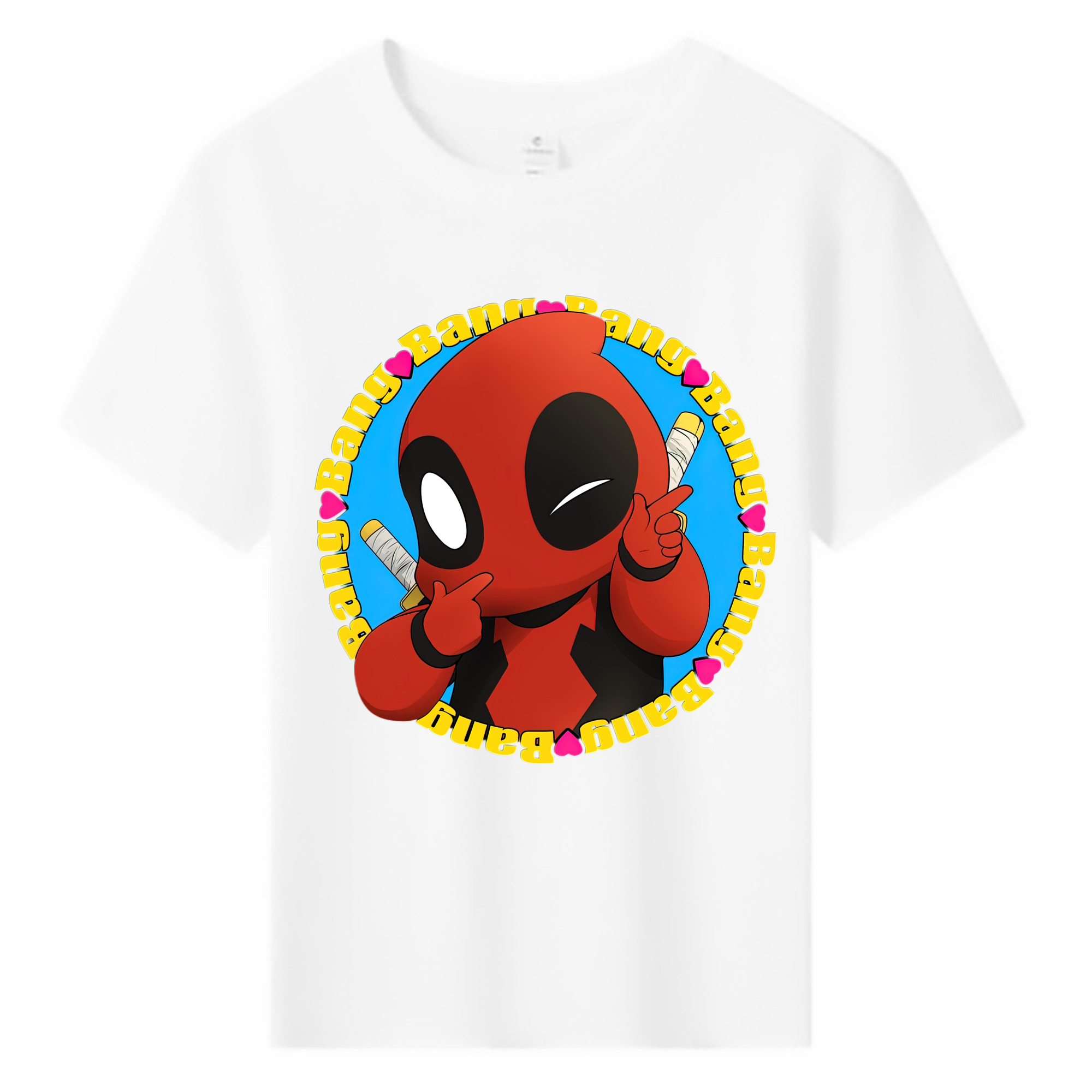 （画像用） Deadpool デッドプール 綿100％キッズTシャツ（フロントプリント）