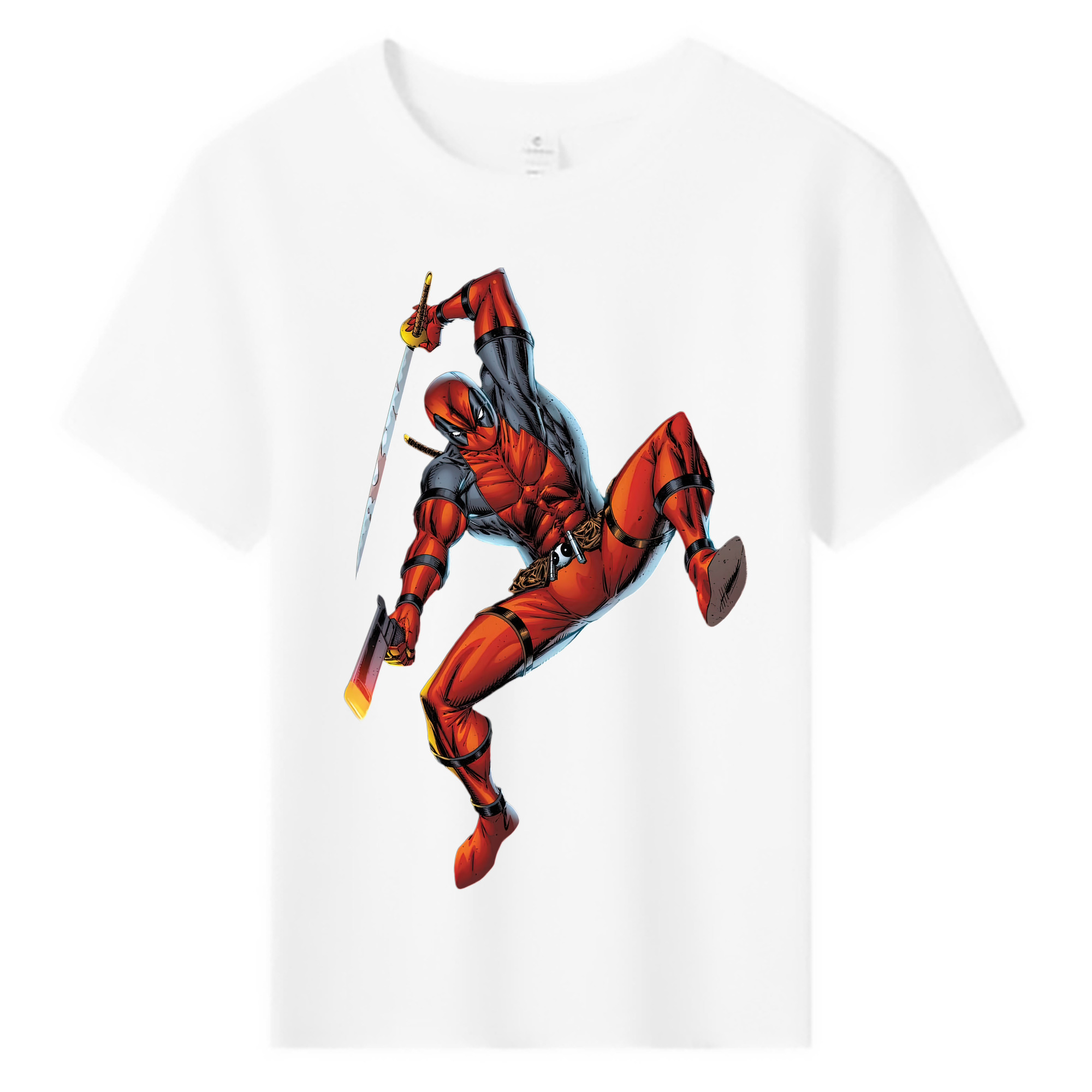 （画像用） Deadpool デッドプール 綿100％キッズTシャツ（フロントプリント）