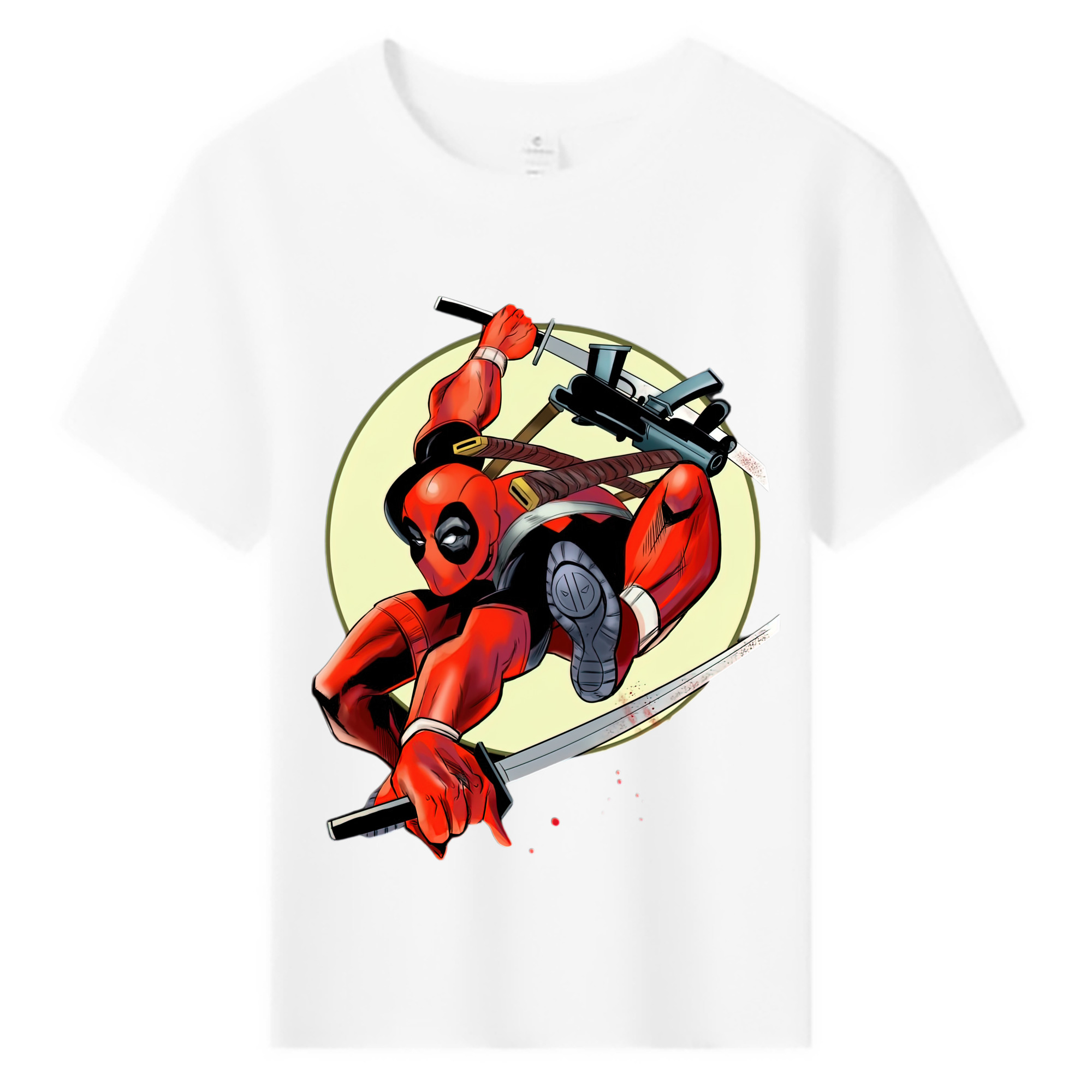（画像用） Deadpool デッドプール 綿100％キッズTシャツ（フロントプリント）