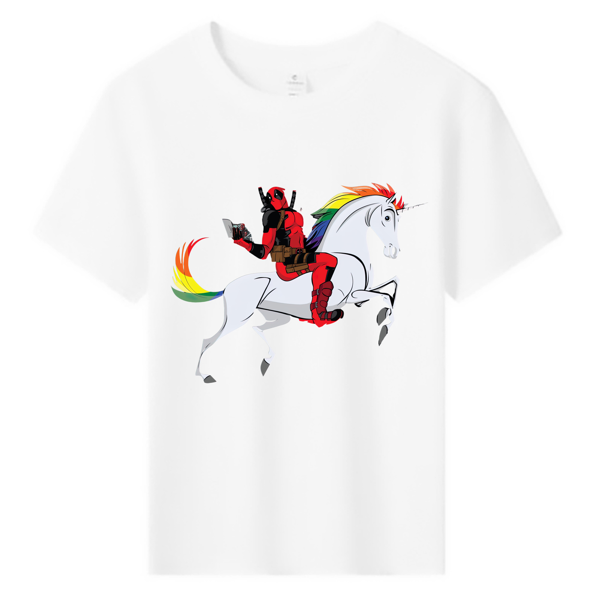（画像用） Deadpool デッドプール 綿100％キッズTシャツ（フロントプリント）