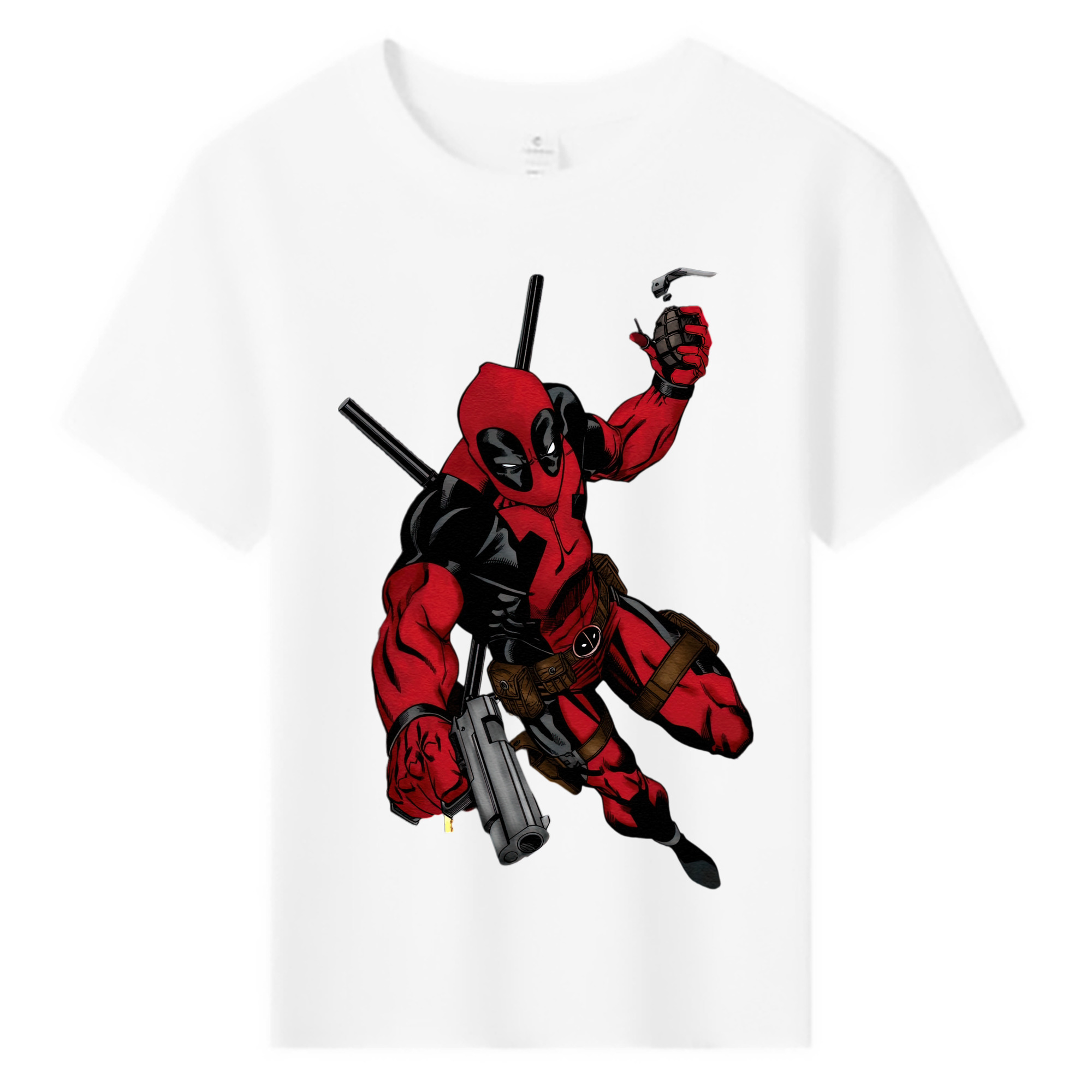 （画像用） Deadpool デッドプール 綿100％キッズTシャツ（フロントプリント）