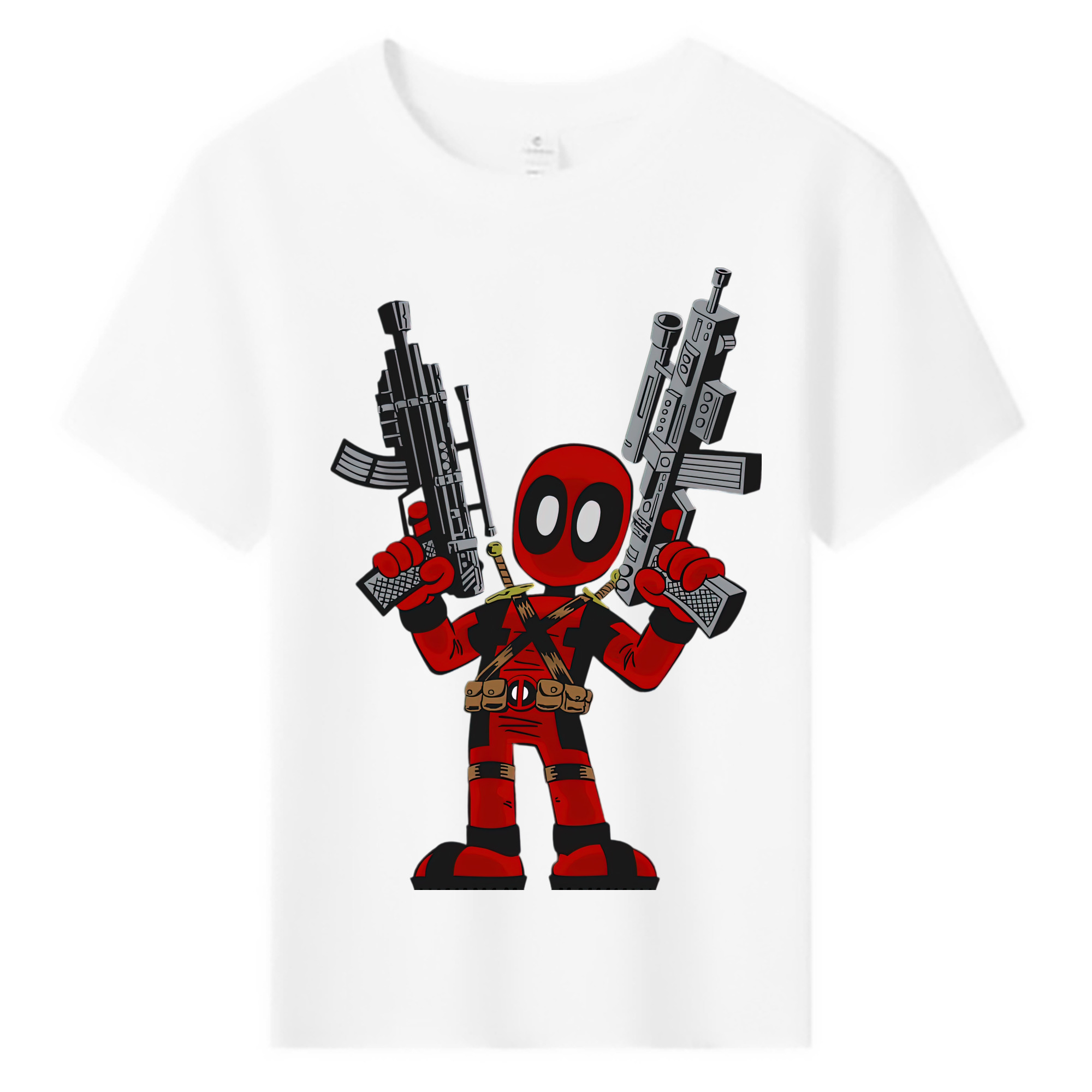 （画像用） Deadpool デッドプール 綿100％キッズTシャツ（フロントプリント）