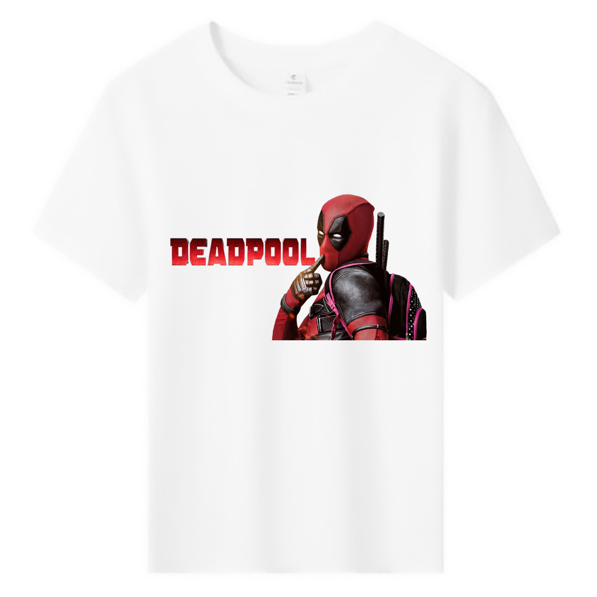 （画像用） Deadpool デッドプール 綿100％キッズTシャツ（フロントプリント）