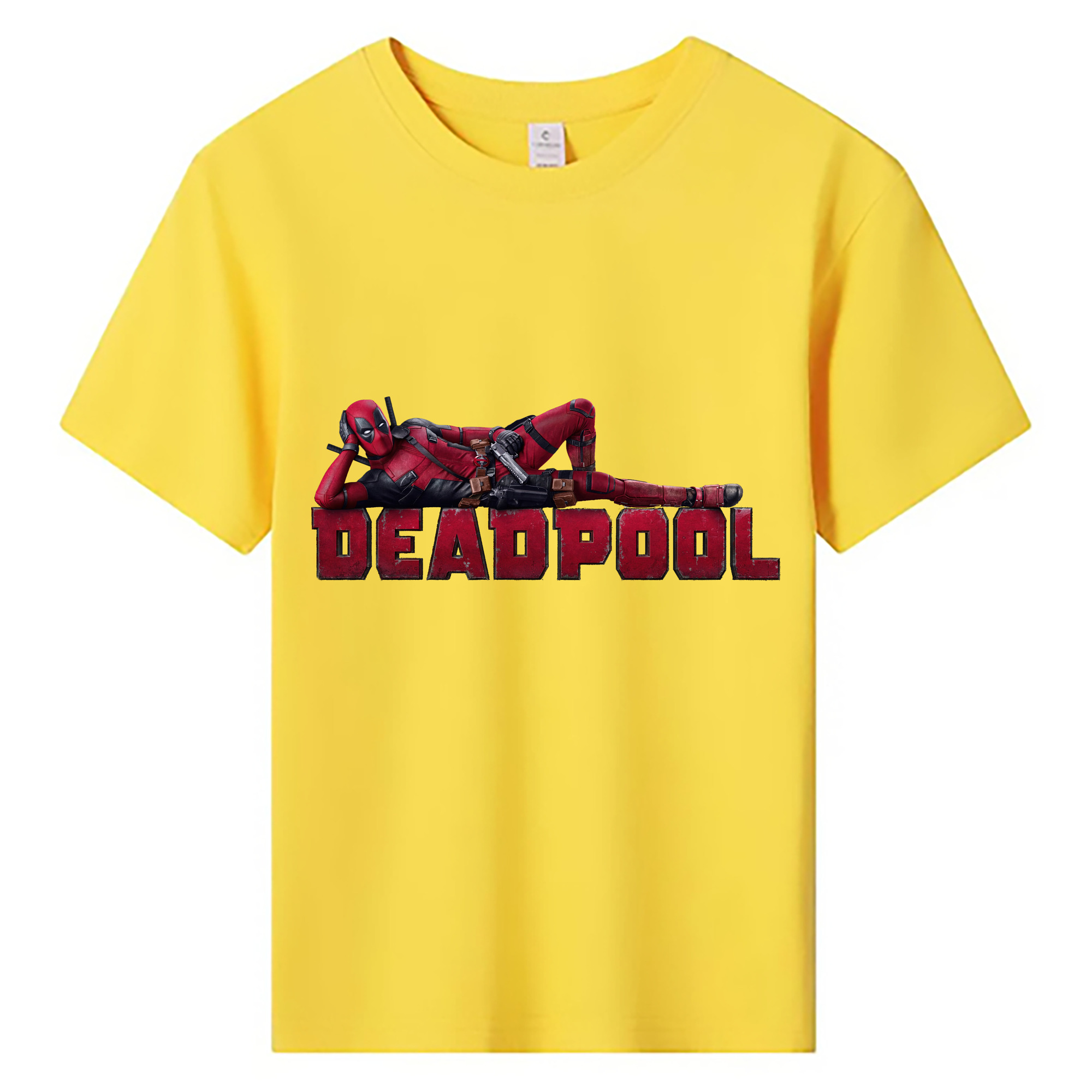（画像用） Deadpool デッドプール 綿100％キッズTシャツ（フロントプリント）