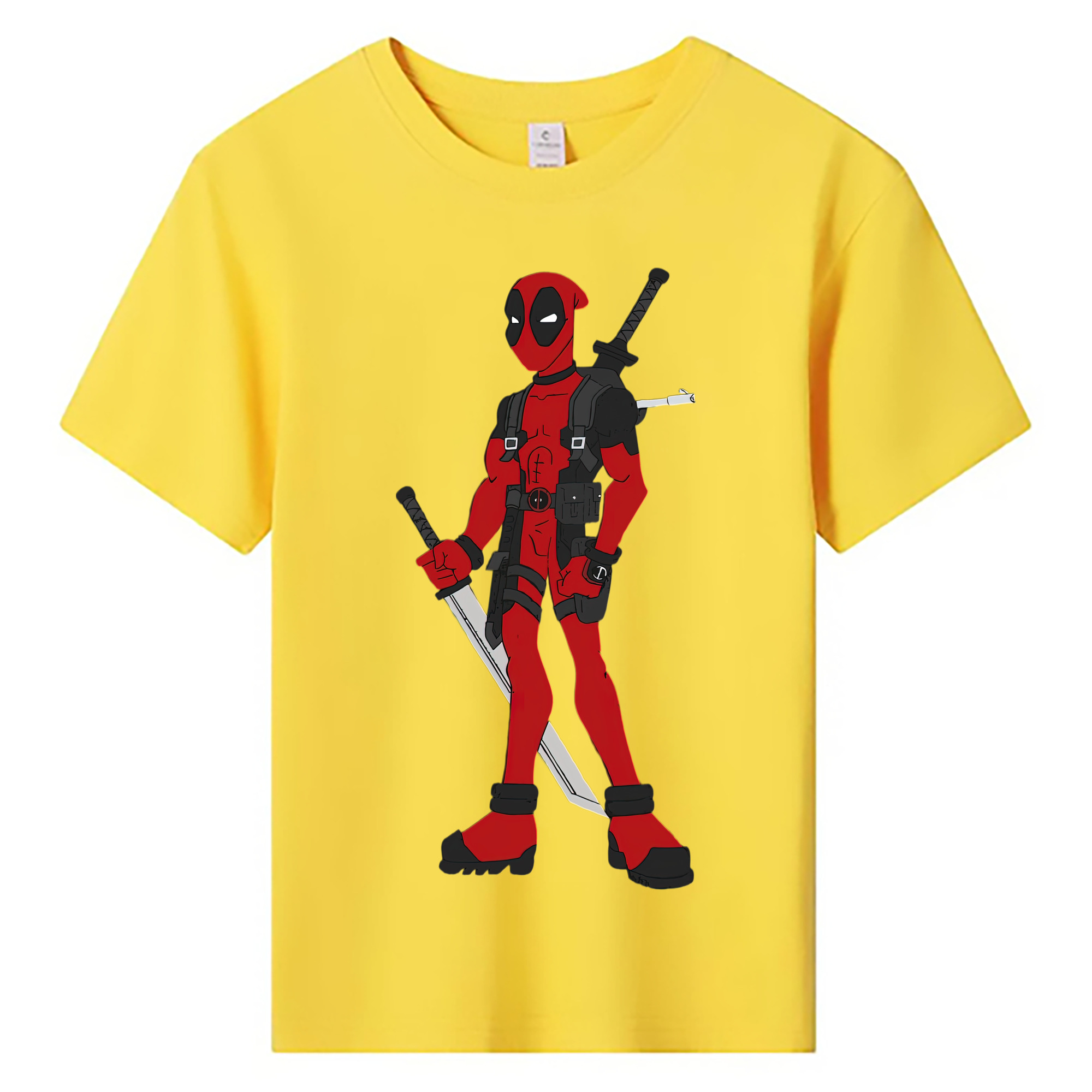 （画像用） Deadpool デッドプール 綿100％キッズTシャツ（フロントプリント）