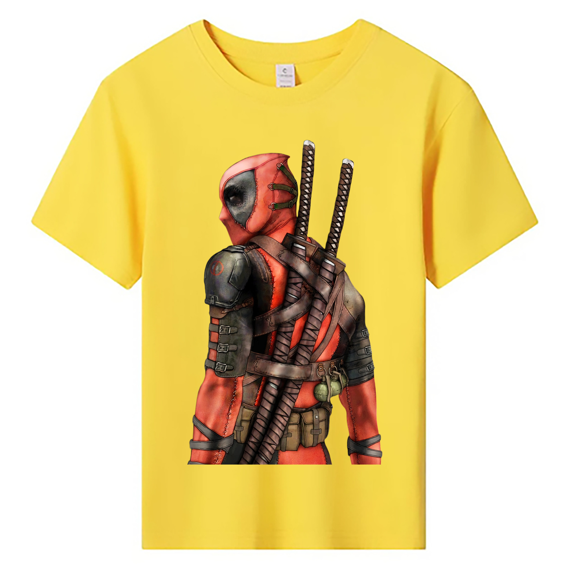（画像用） Deadpool デッドプール 綿100％キッズTシャツ（フロントプリント）