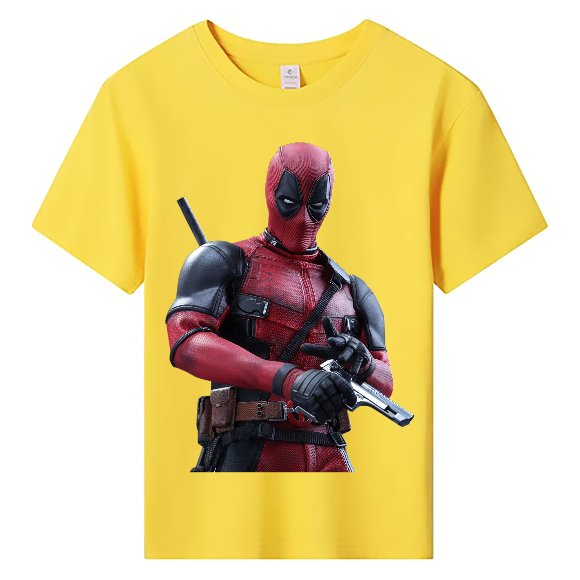 （画像用） Deadpool デッドプール 綿100％キッズTシャツ（フロントプリント）