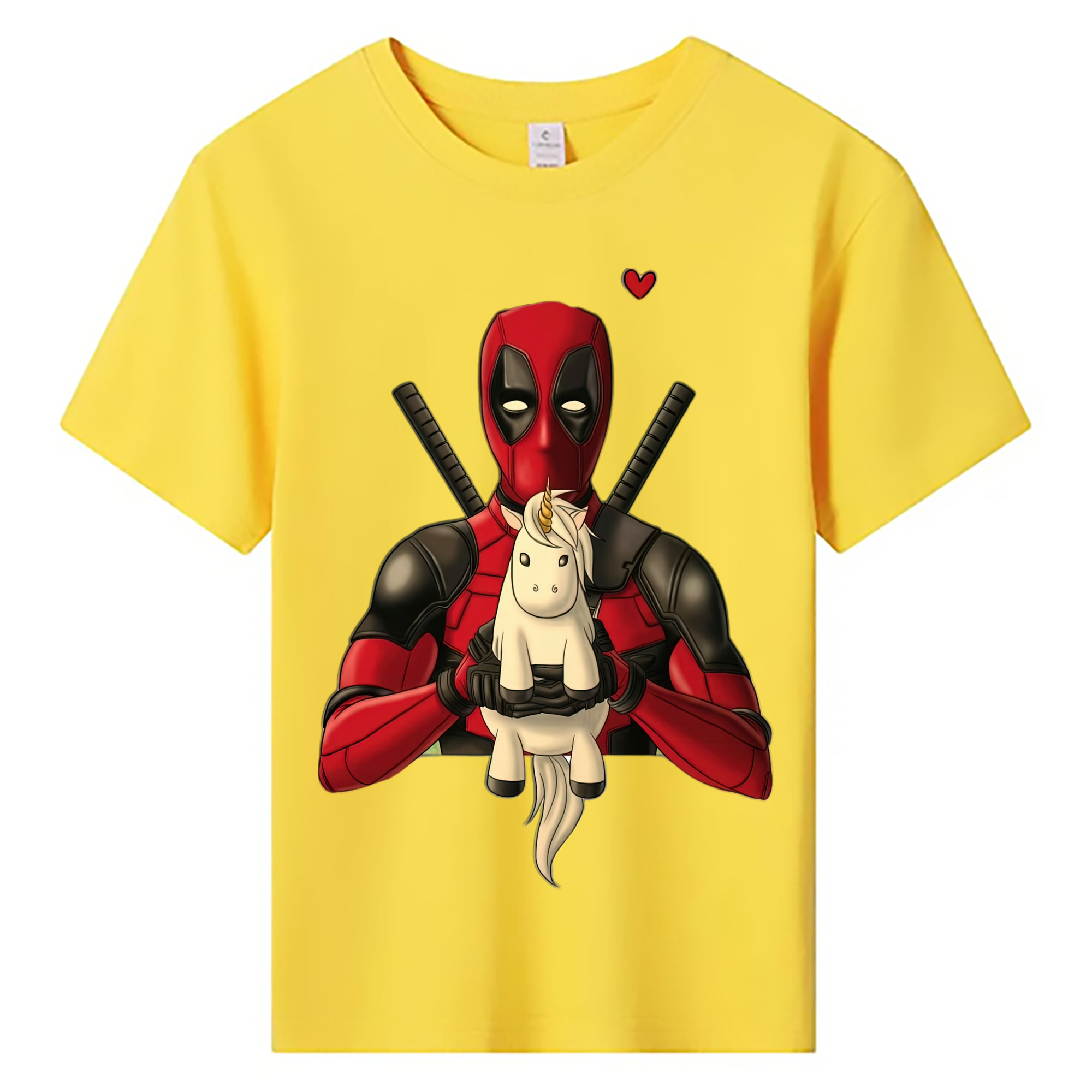 （画像用） Deadpool デッドプール 綿100％キッズTシャツ（フロントプリント）