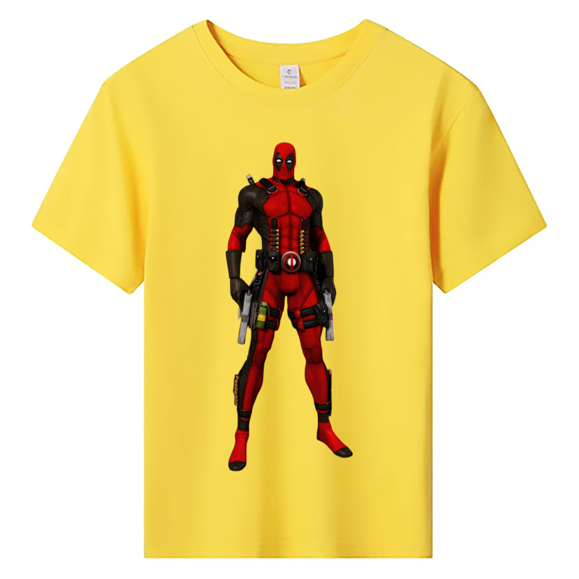 （画像用） Deadpool デッドプール 綿100％キッズTシャツ（フロントプリント）