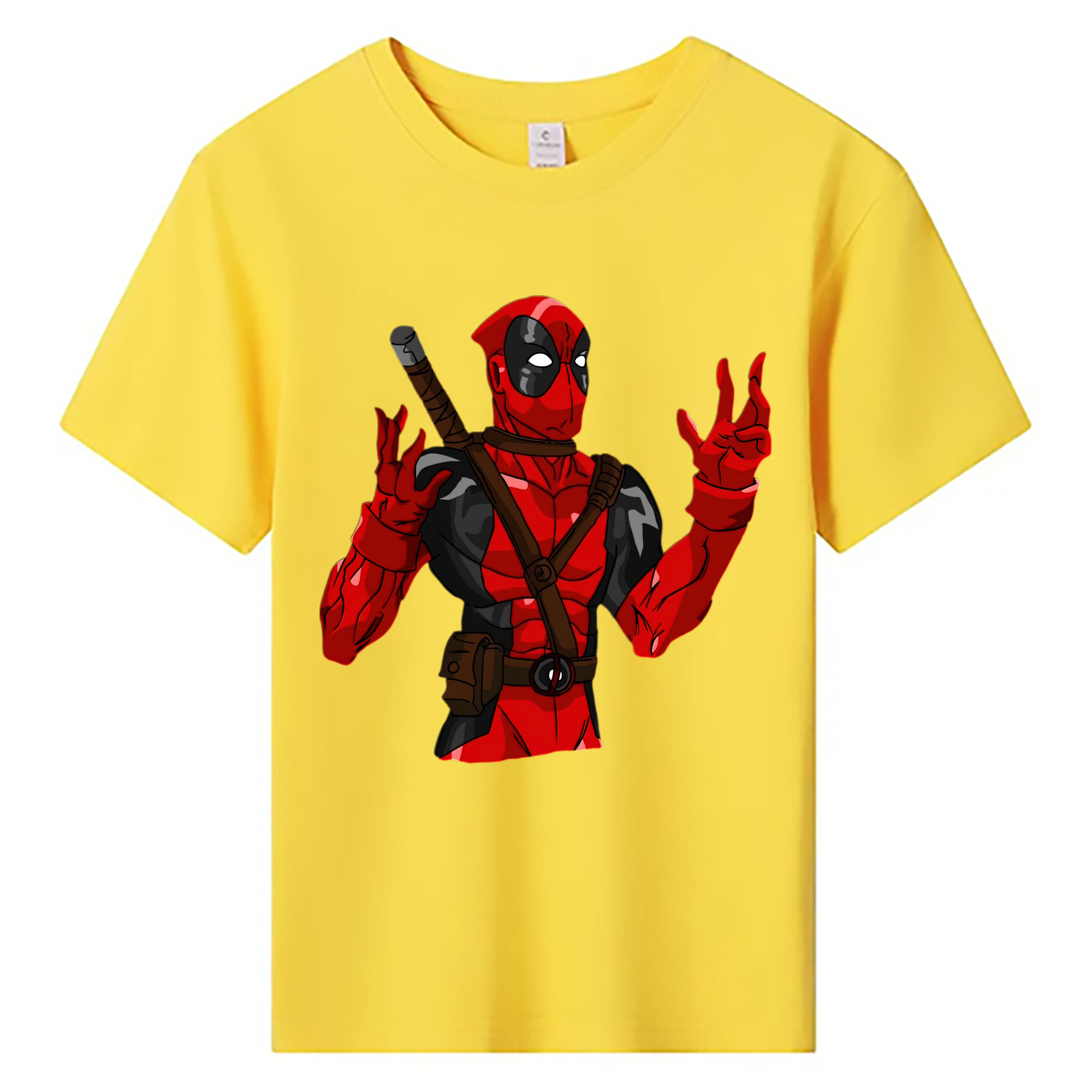 （画像用） Deadpool デッドプール 綿100％キッズTシャツ（フロントプリント）