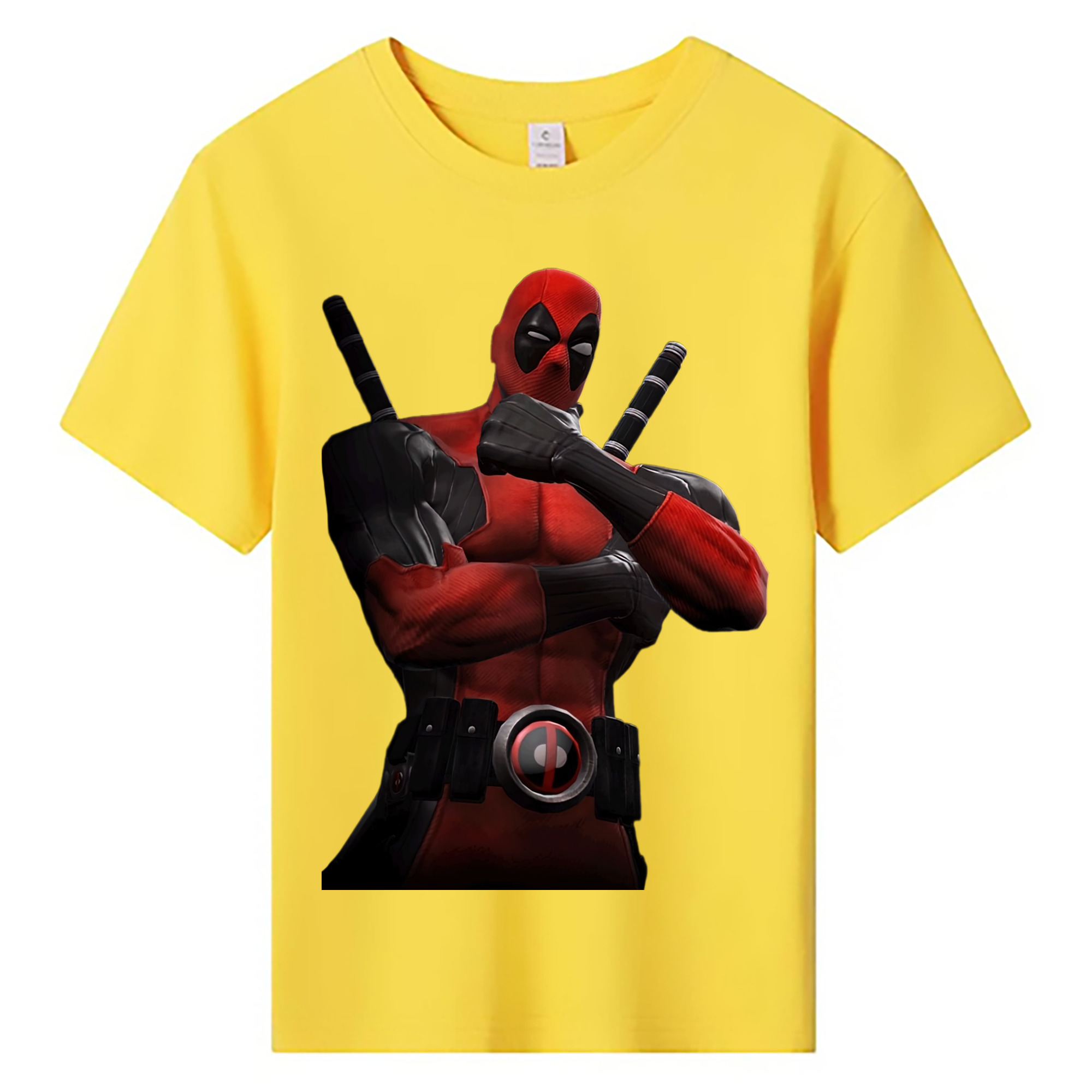 （画像用） Deadpool デッドプール 綿100％キッズTシャツ（フロントプリント）