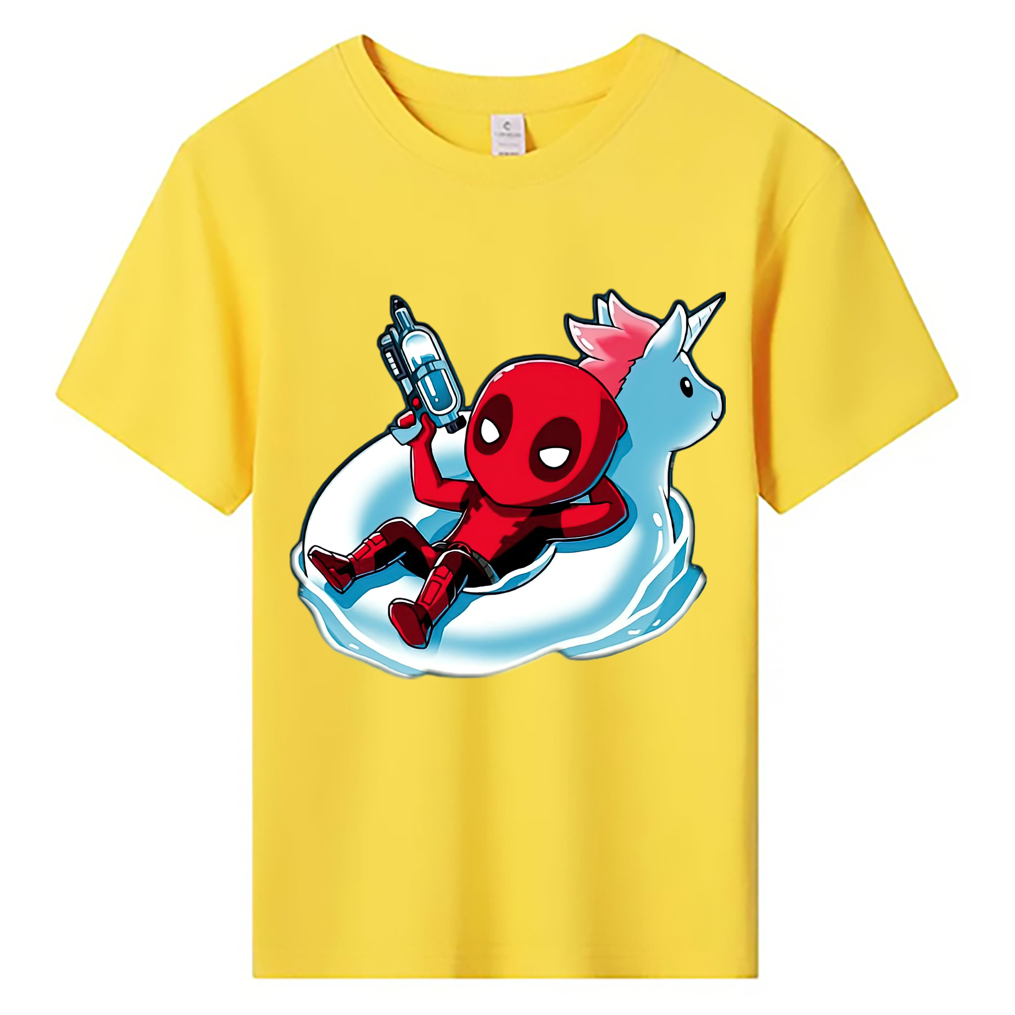 （画像用） Deadpool デッドプール 綿100％キッズTシャツ（フロントプリント）