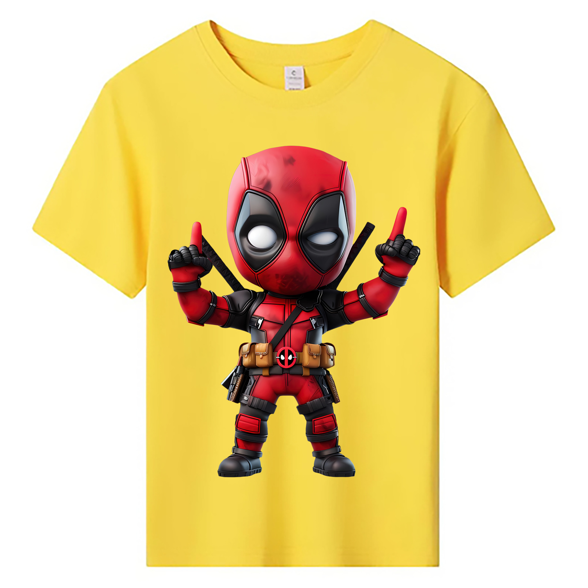 （画像用） Deadpool デッドプール 綿100％キッズTシャツ（フロントプリント）