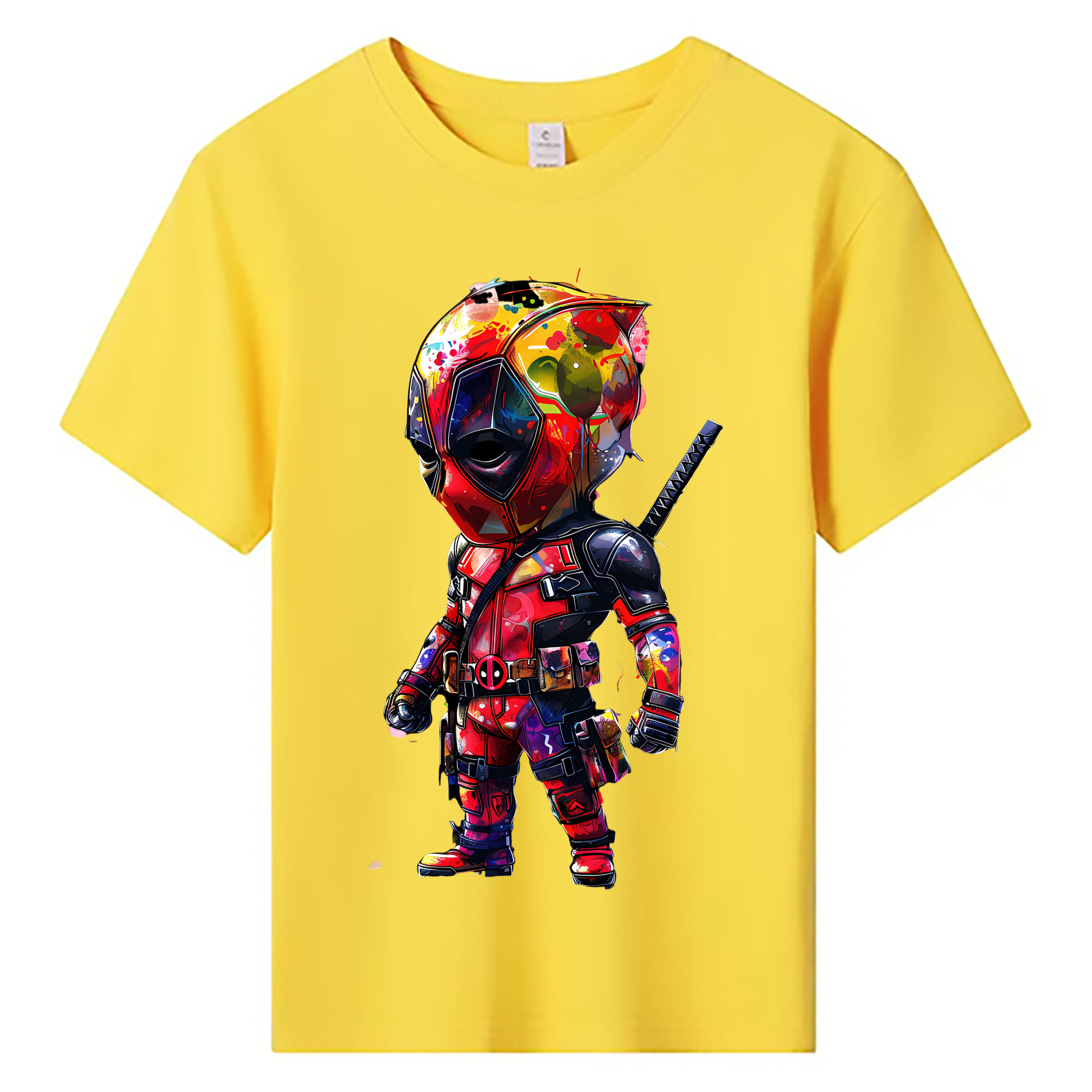 Deadpool デッドプール 綿100％キッズTシャツ（フロントプリント）