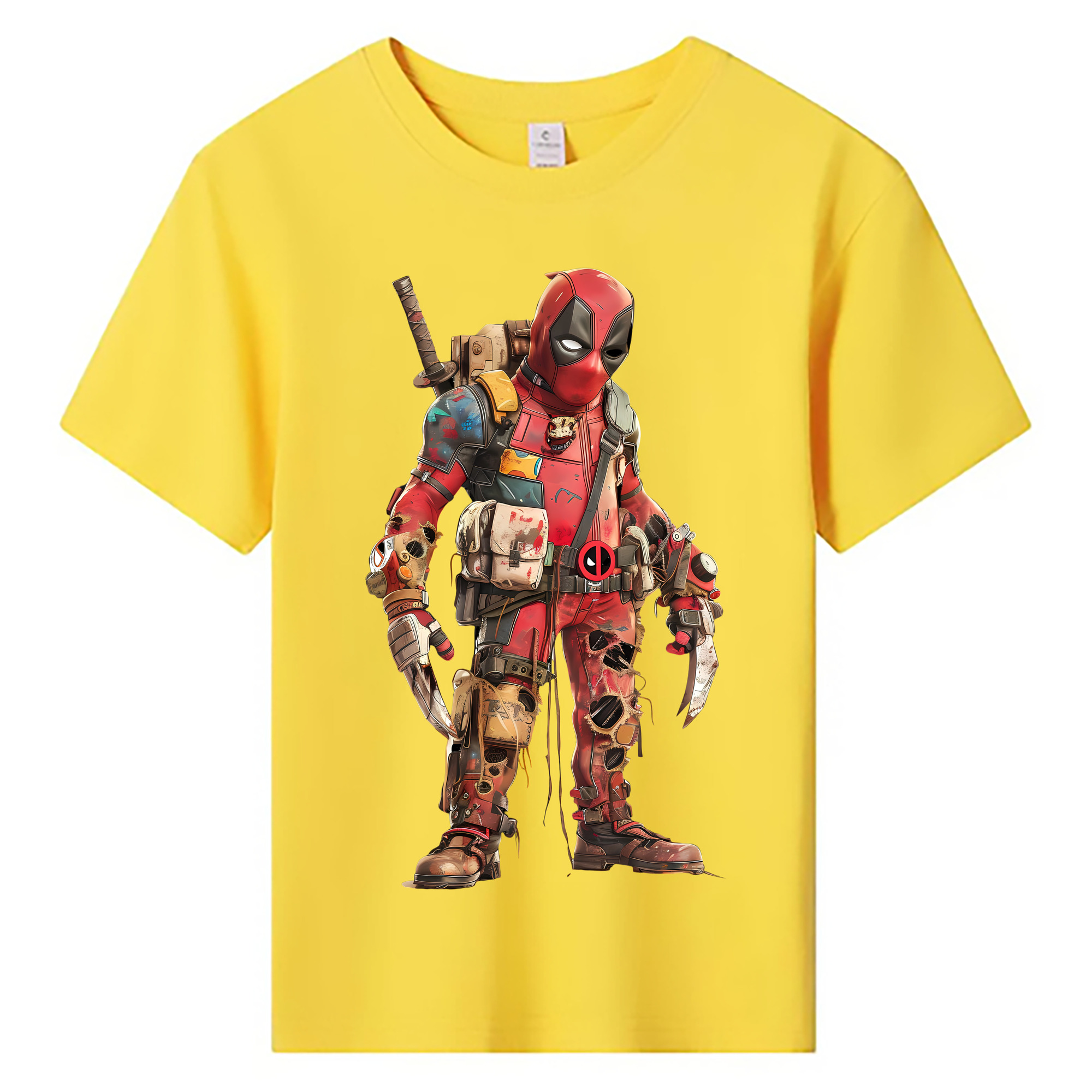 （画像用） Deadpool デッドプール 綿100％キッズTシャツ（フロントプリント）