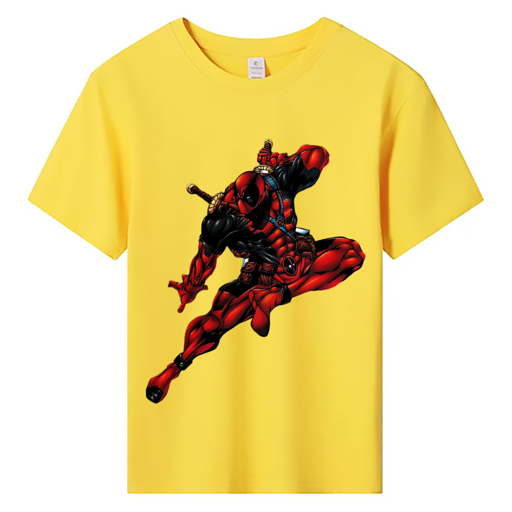 （画像用） Deadpool デッドプール 綿100％キッズTシャツ（フロントプリント）