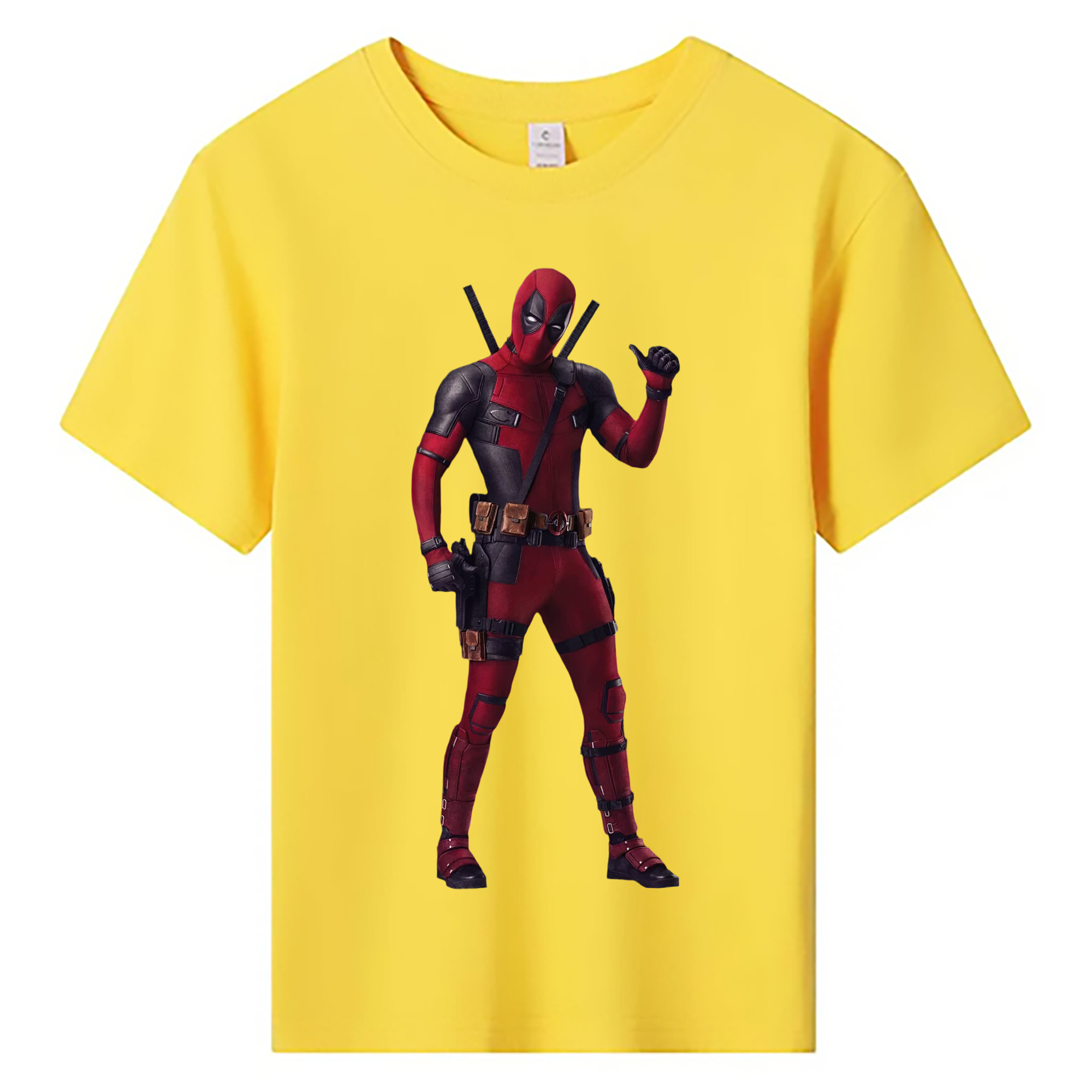 （画像用） Deadpool デッドプール 綿100％キッズTシャツ（フロントプリント）