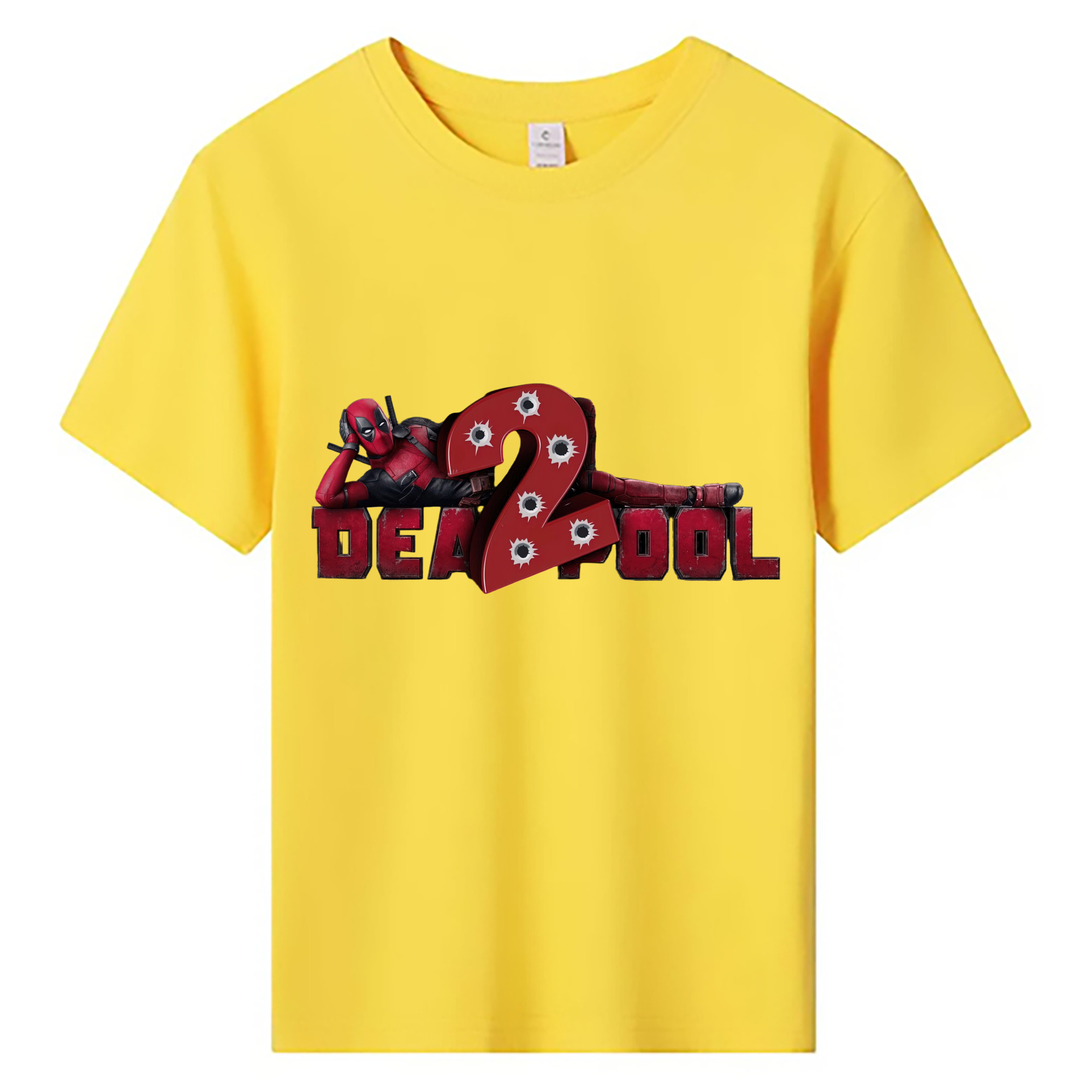 （画像用） Deadpool デッドプール 綿100％キッズTシャツ（フロントプリント）