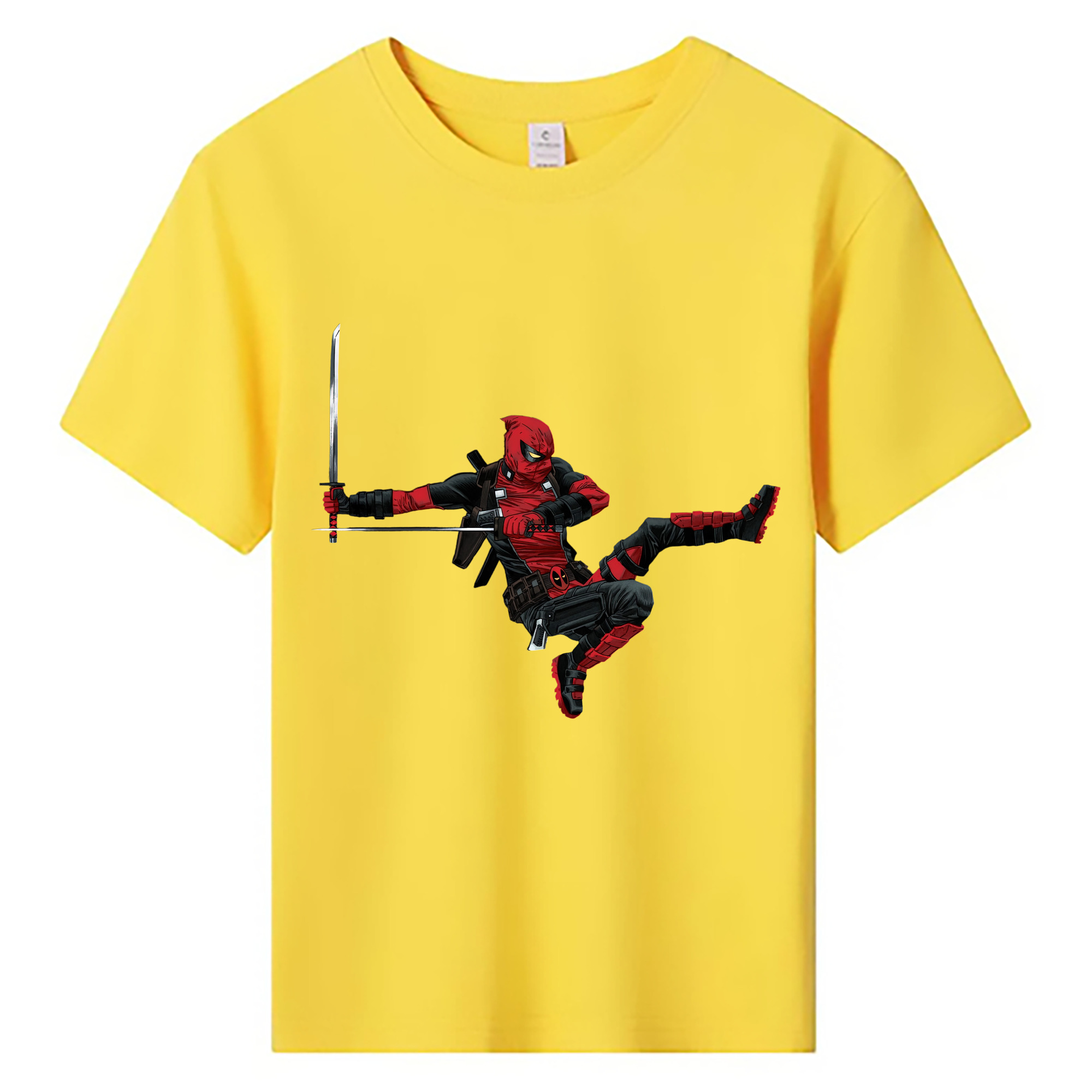 （画像用） Deadpool デッドプール 綿100％キッズTシャツ（フロントプリント）