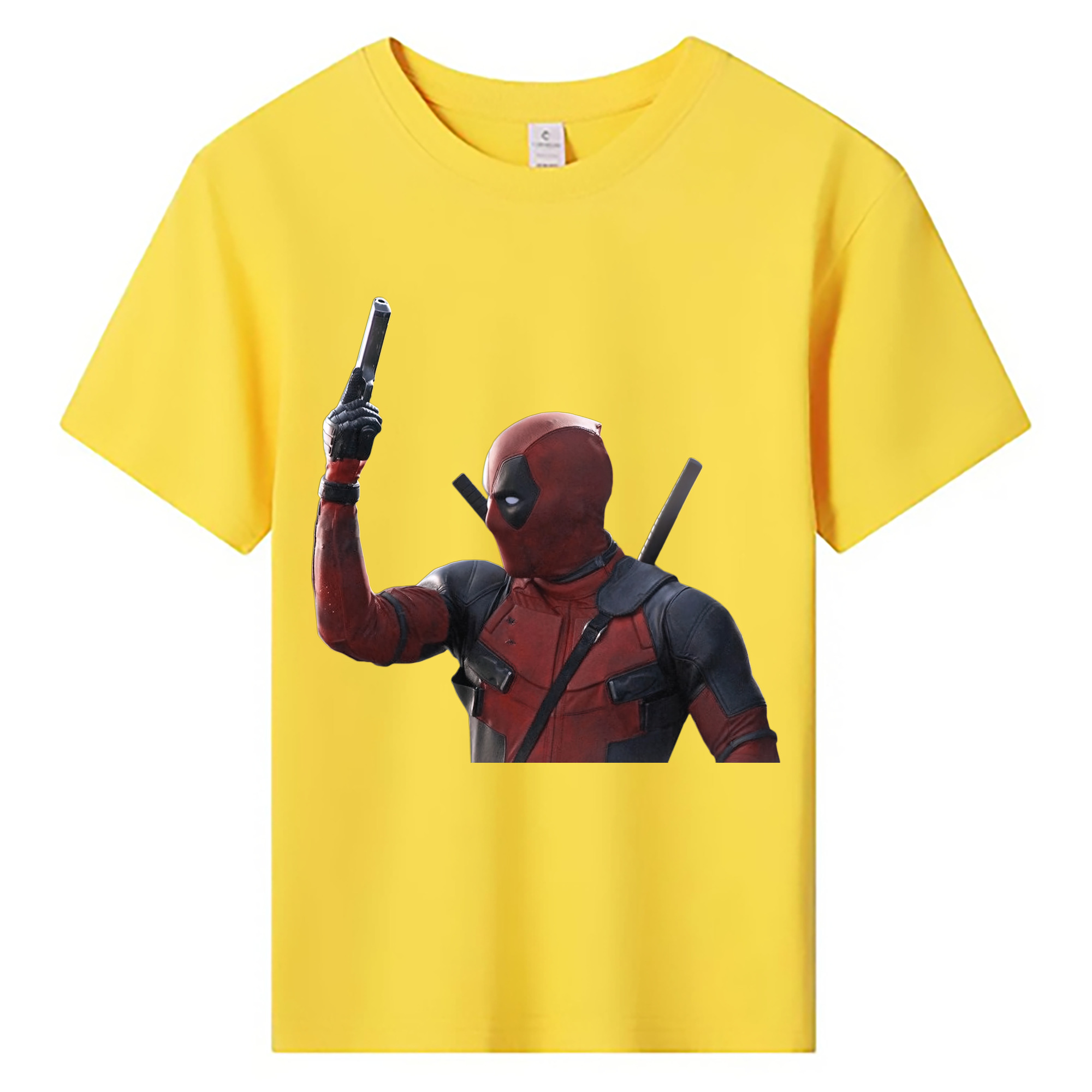 （画像用） Deadpool デッドプール 綿100％キッズTシャツ（フロントプリント）