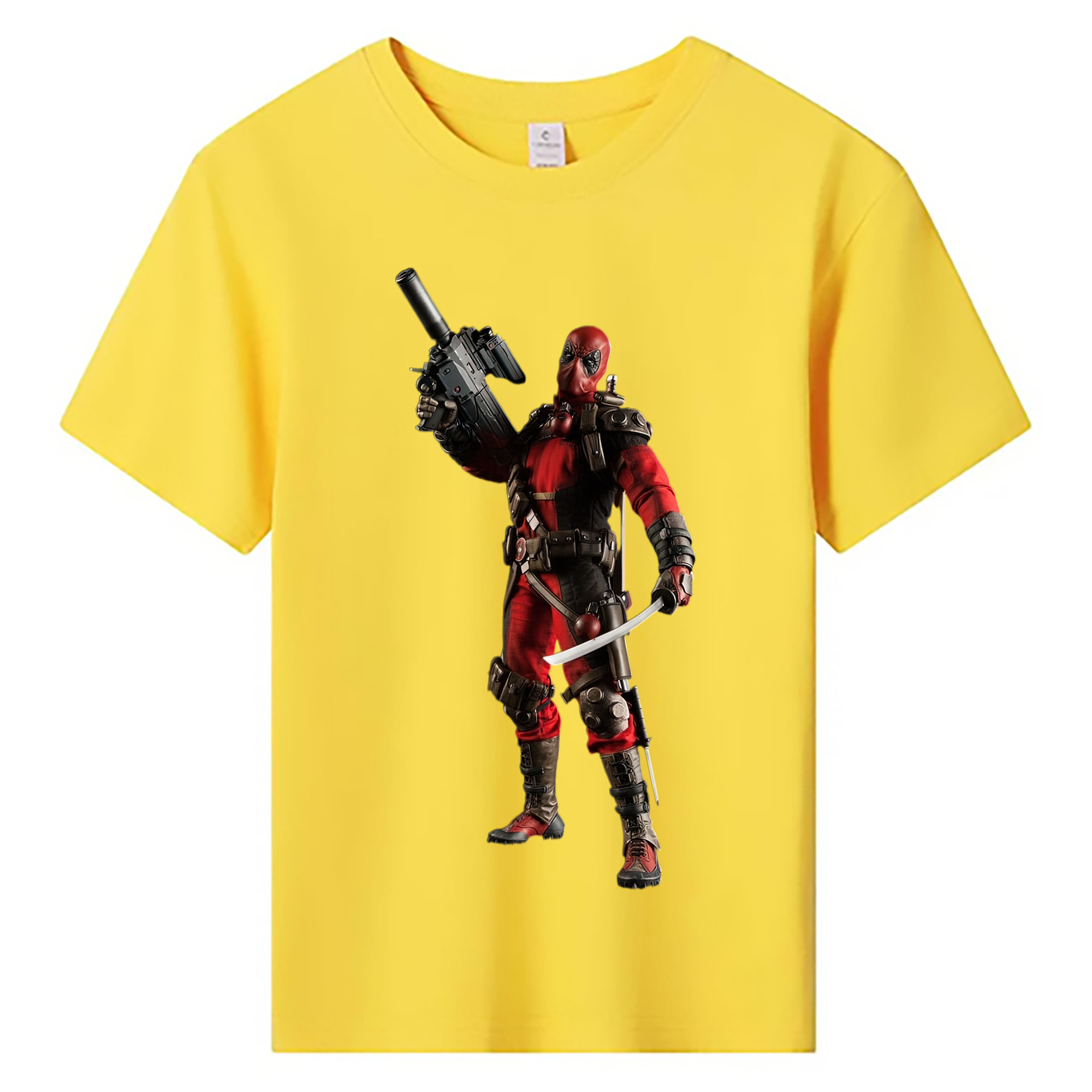 （画像用） Deadpool デッドプール 綿100％キッズTシャツ（フロントプリント）