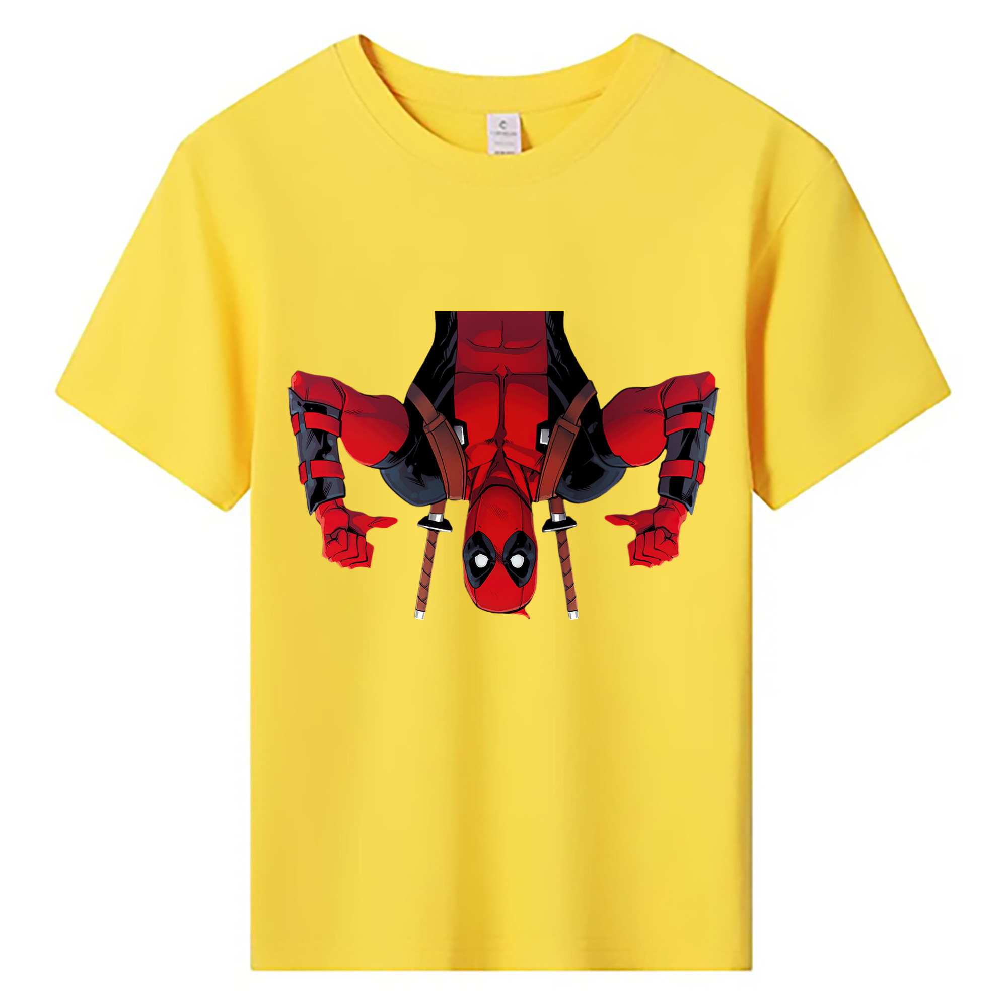 （画像用） Deadpool デッドプール 綿100％キッズTシャツ（フロントプリント）