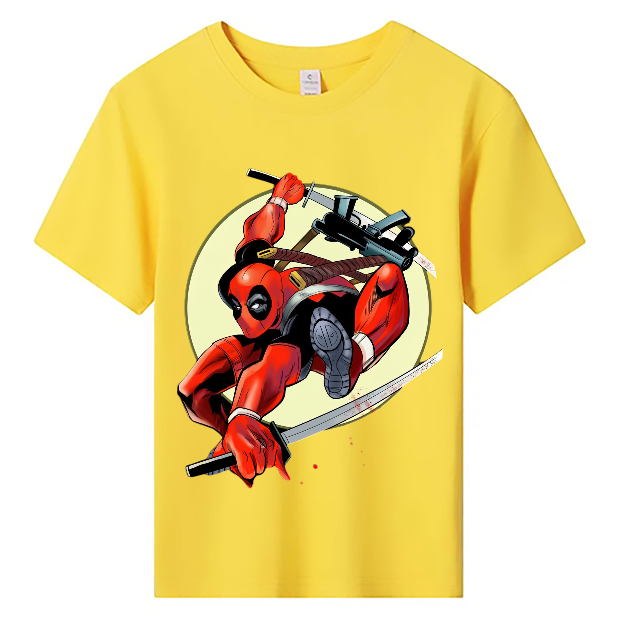 （画像用） Deadpool デッドプール 綿100％キッズTシャツ（フロントプリント）