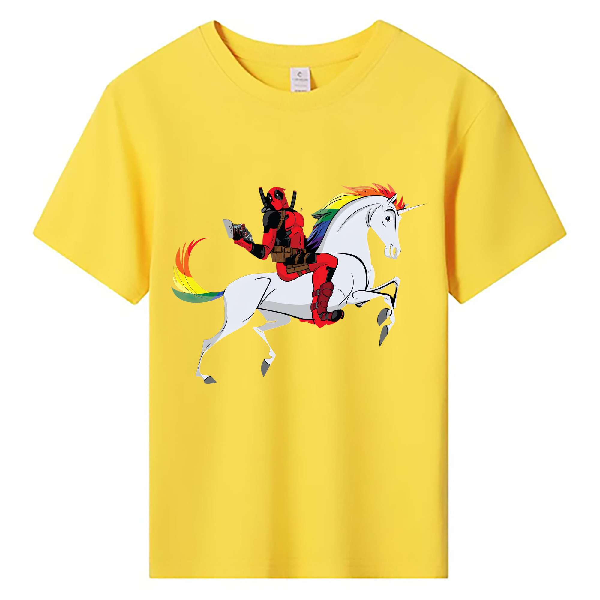 （画像用） Deadpool デッドプール 綿100％キッズTシャツ（フロントプリント）